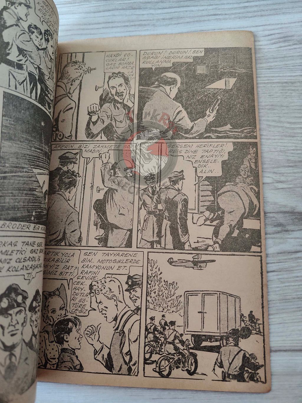 1001 Roman 1943 Radio Patrol Charles Schmidt Turkish Comic Mag Turkey
