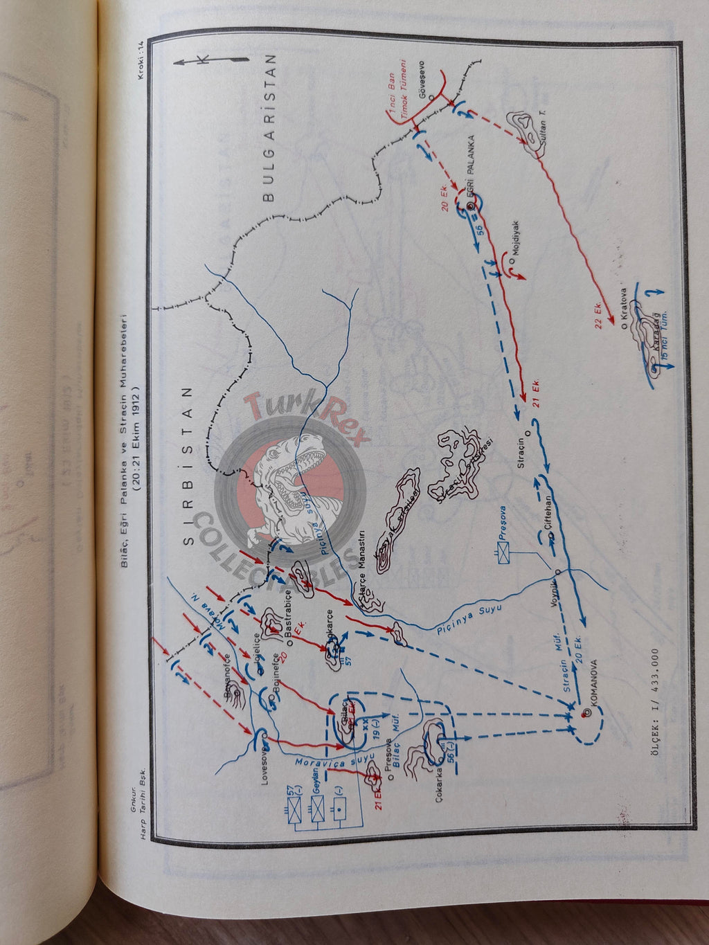Balkan War Western and Vardar Army Ustruma 1979 Turkish Book Military Ottoman Empire Maps