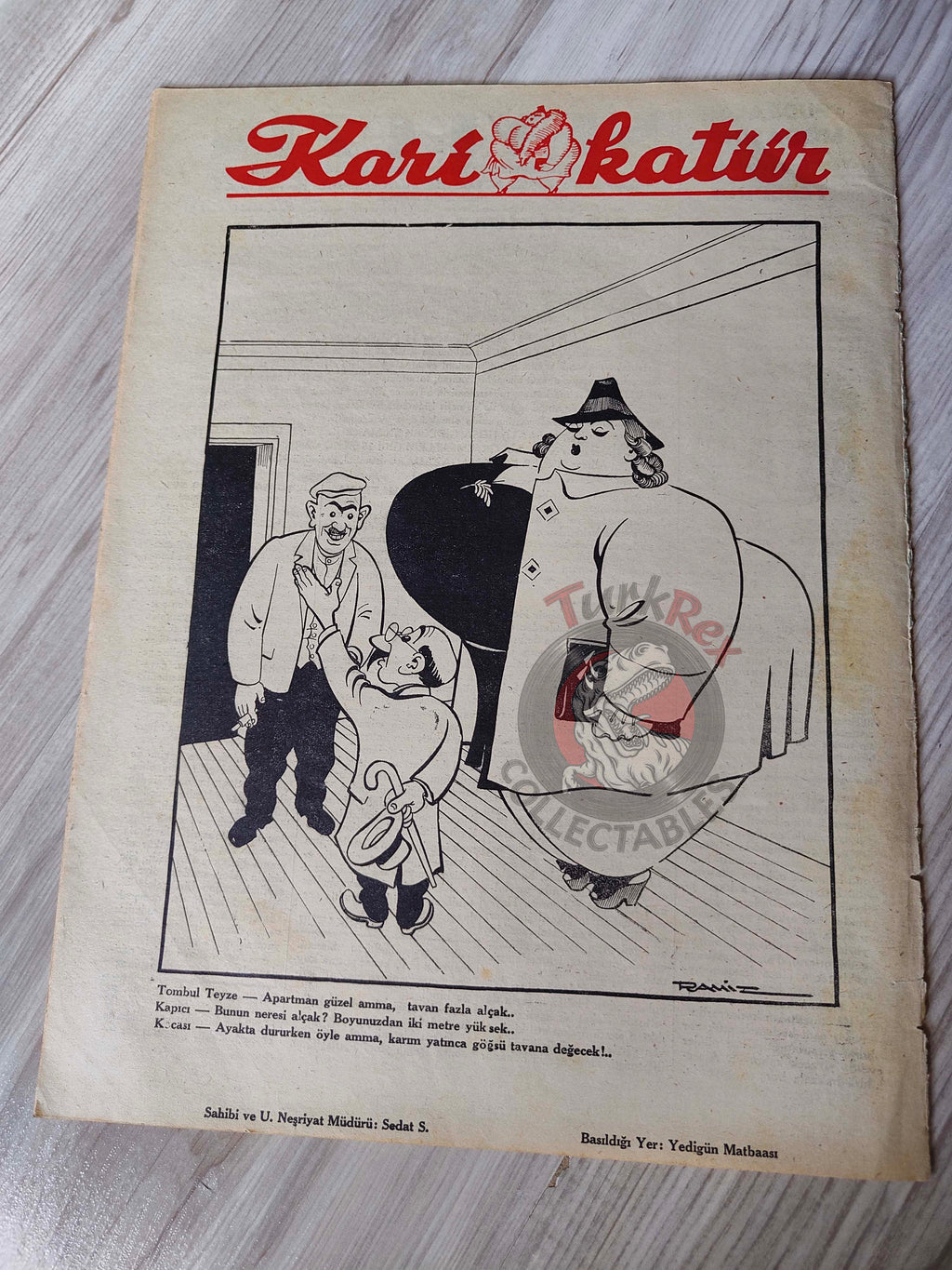 Karikatür 1941 Humor Magazine Turkish Turkey Germany and India WW2 era Churchill Britain Russia