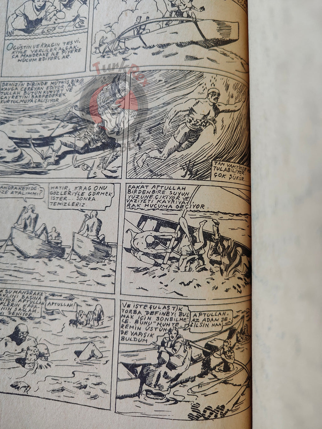 Mandrake the Magician 1950 The Treasure Hunt Turkish Comic Turkey
