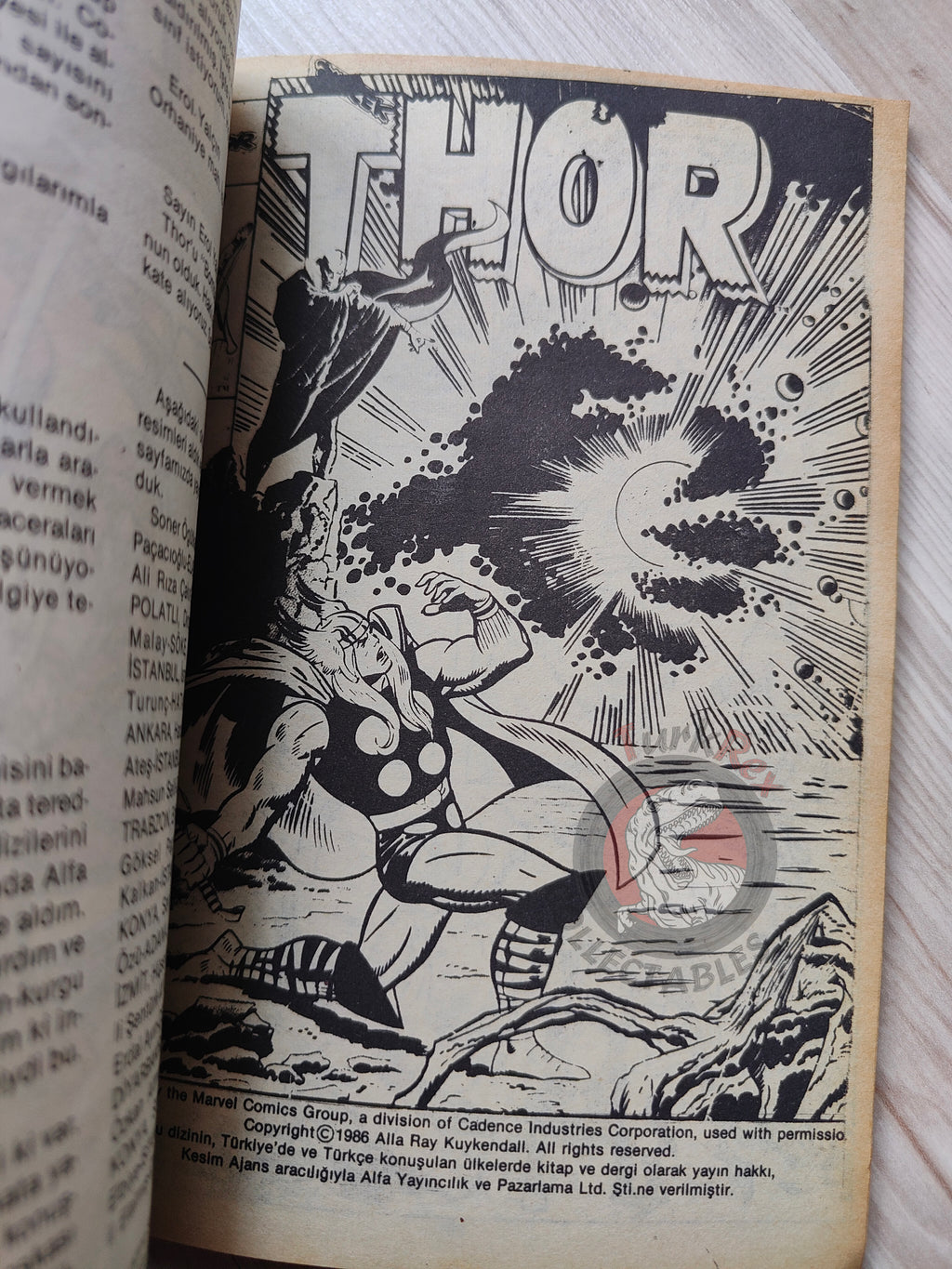 Thor #6 1986 Turkish Comic Turkey The Mighty Thor #201–204 cover #203