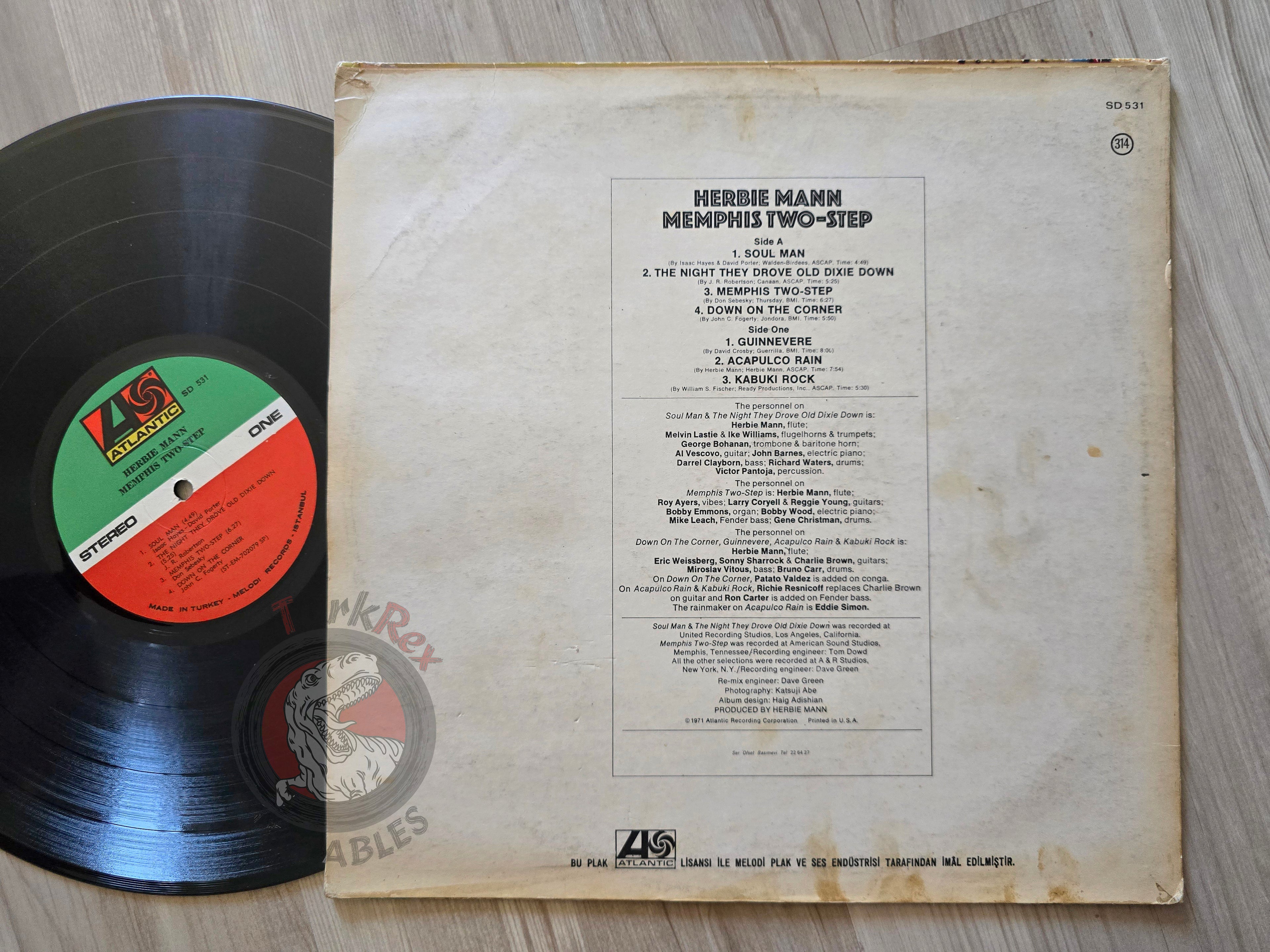 Herbie Mann – Memphis Two-Step Turkish Pressing Vinyl Turkey Edition
