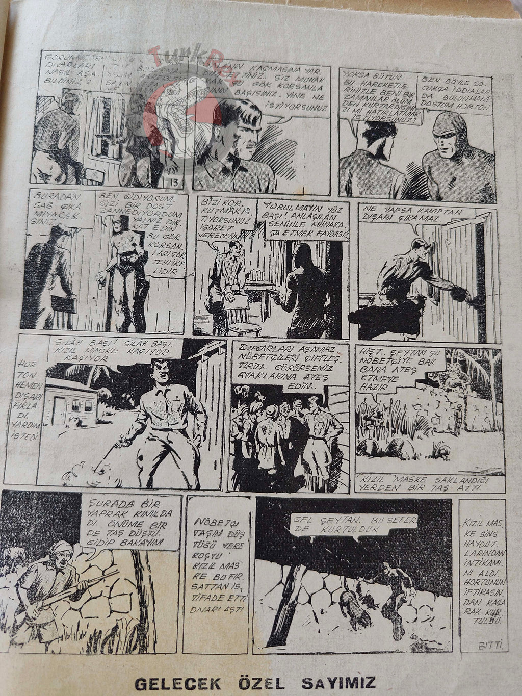 1001 Roman 1944 The Phantom - The Singh Brotherhood / The Sky Band Turkish Comic Mag Turkey