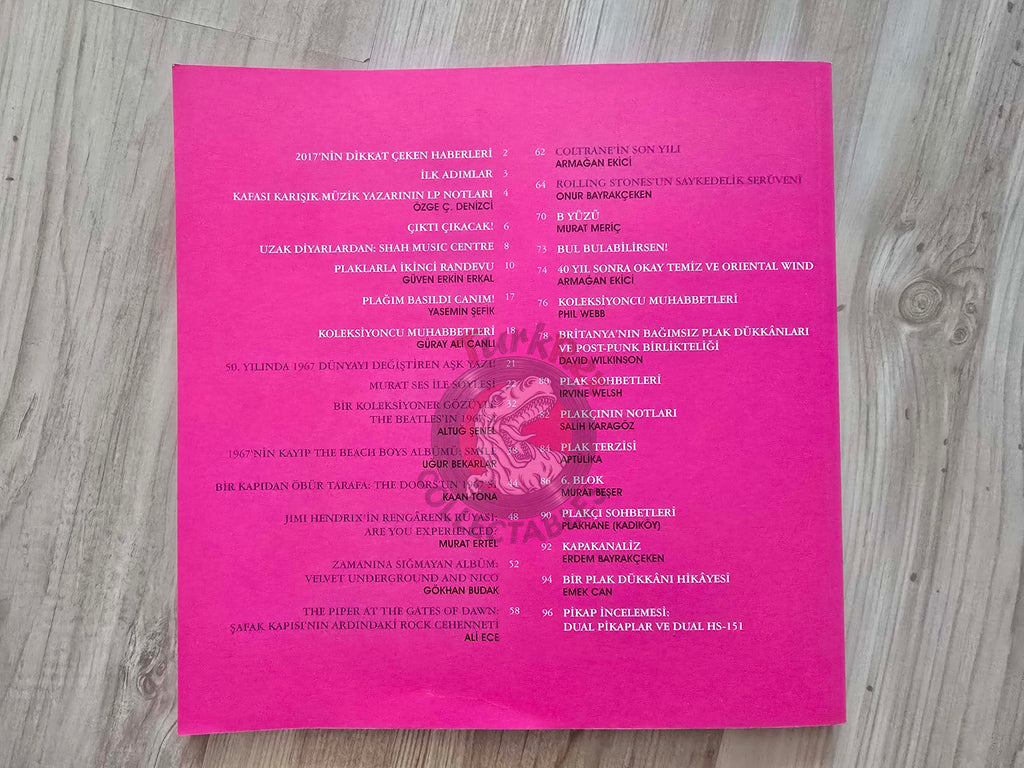 Plak Mecmuası 2017 Pink Floyd to The Velvet Underground Turkish Vinyl Collecting Mag Turkey Beatles Doors