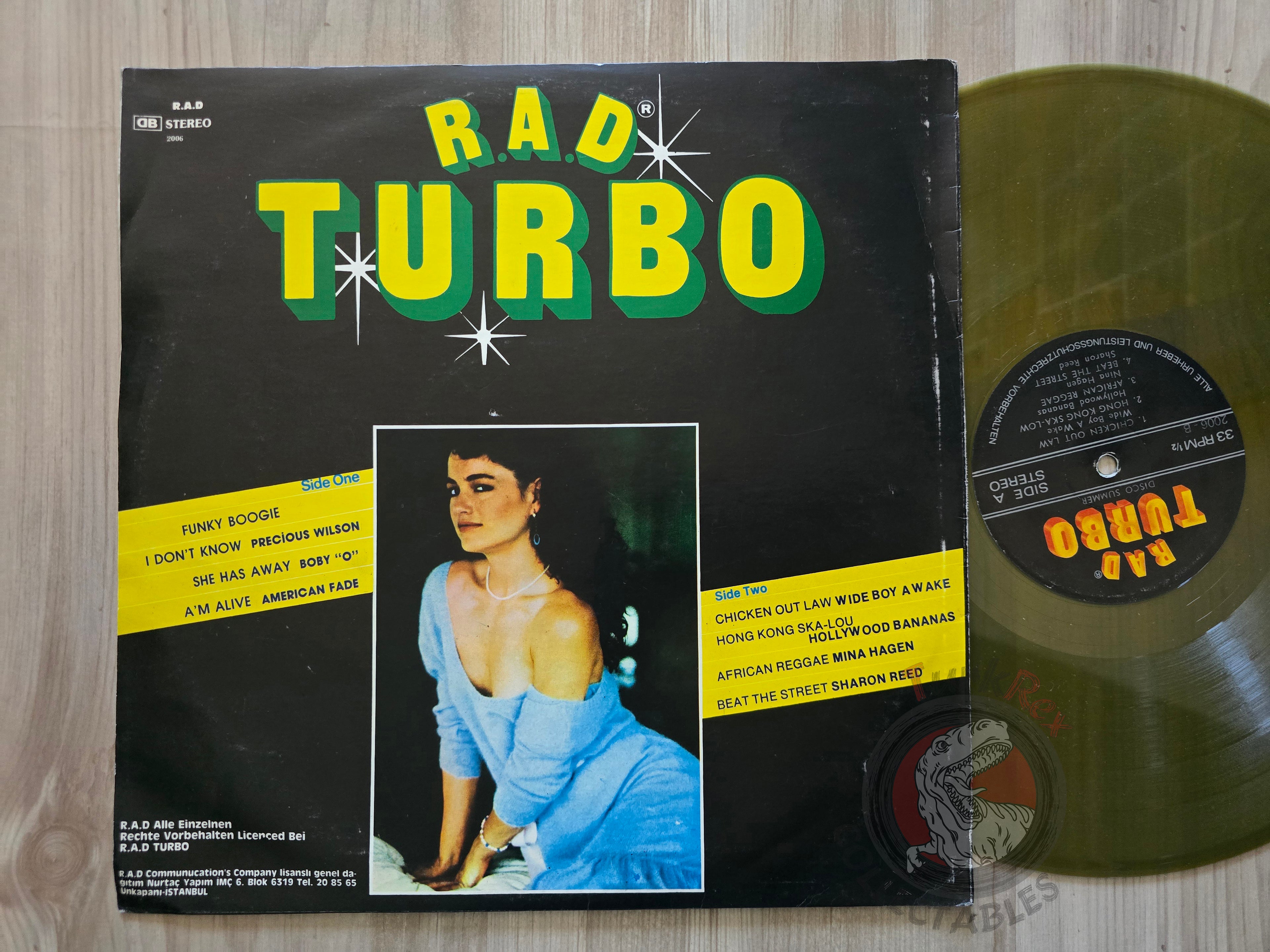 Various – R.A.D. Turbo Disco Summer Turkish Pressing Colored Vinyl Turkey Edition