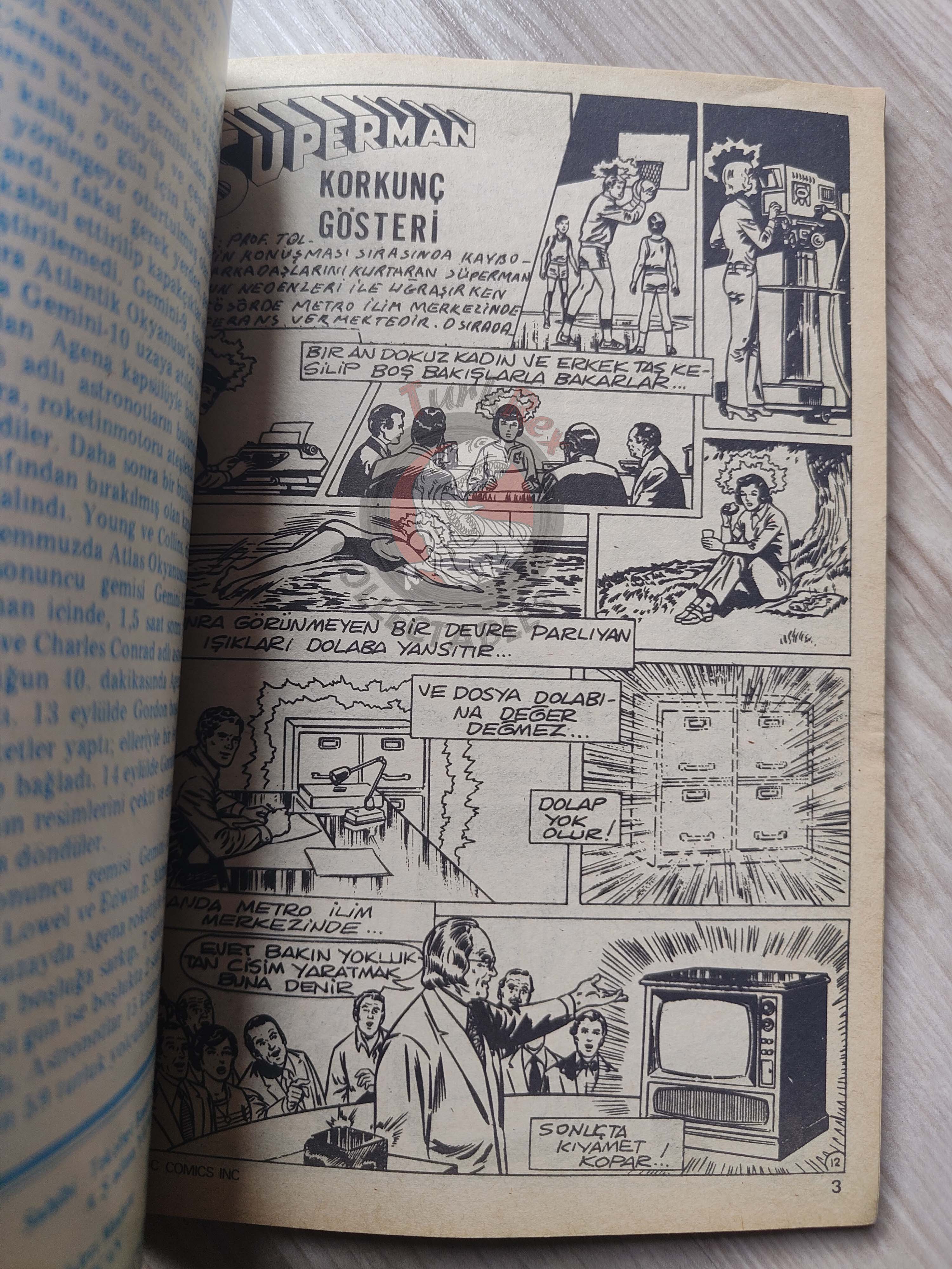 Superman Vol #18 1980s Turkish Comic Turkey #350 #351 #285 Action Comics #510 #512