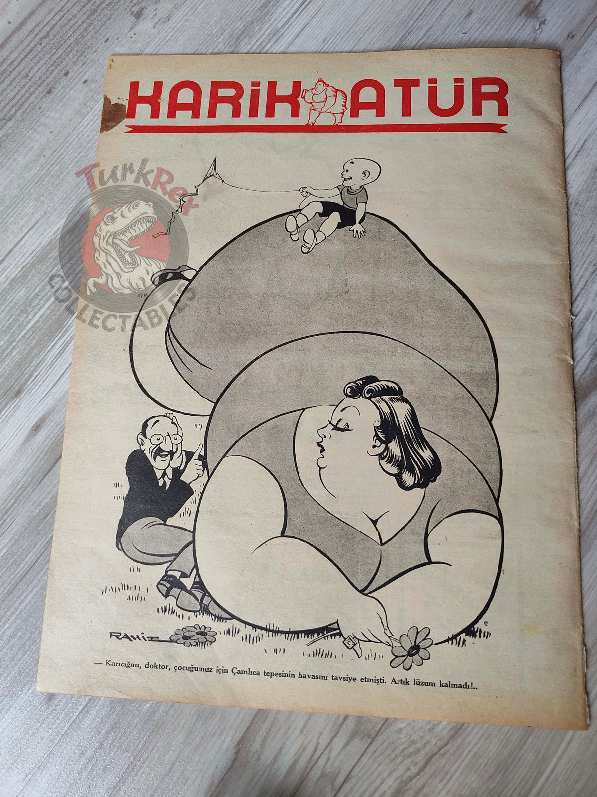 Karikatür 1941 Humor Magazine Turkish Turkey Germany German Soldier WW2 era Churchill Mussolini