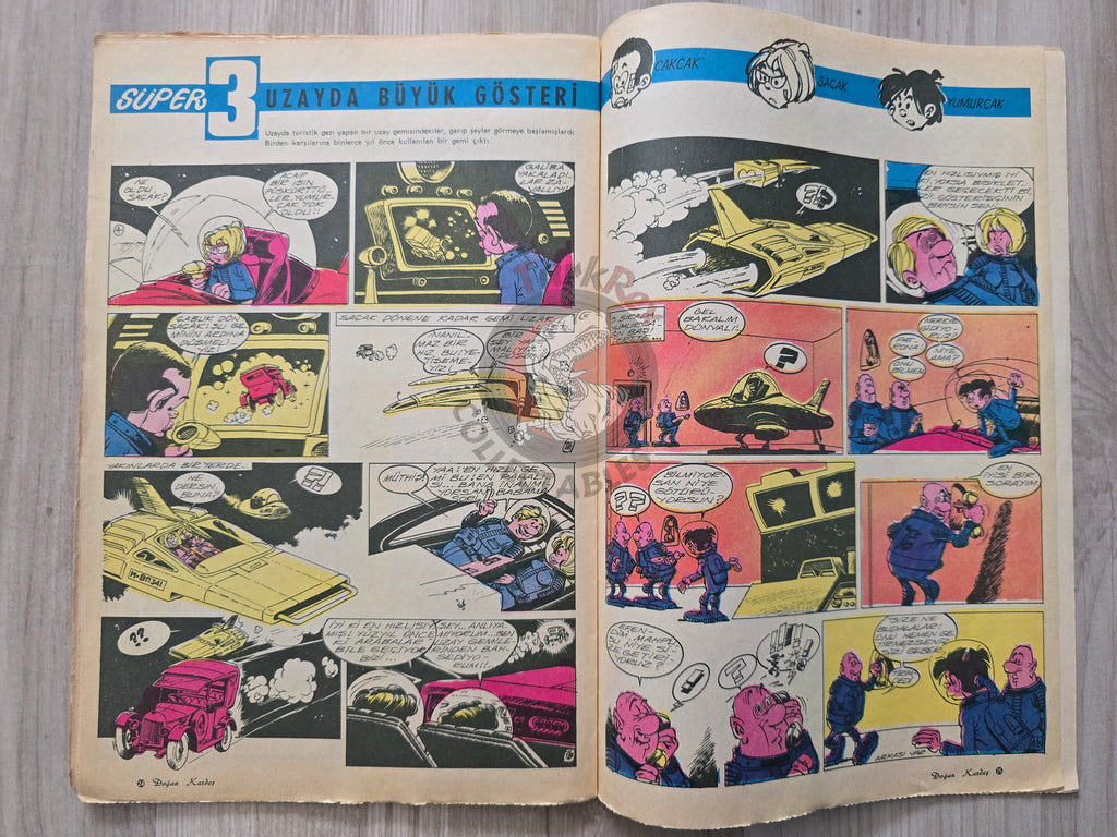 Doğan Kardeş 1971 Magazine #32 Turkish Comic Turkey Sinbad the Sailor Alice In Wonderland