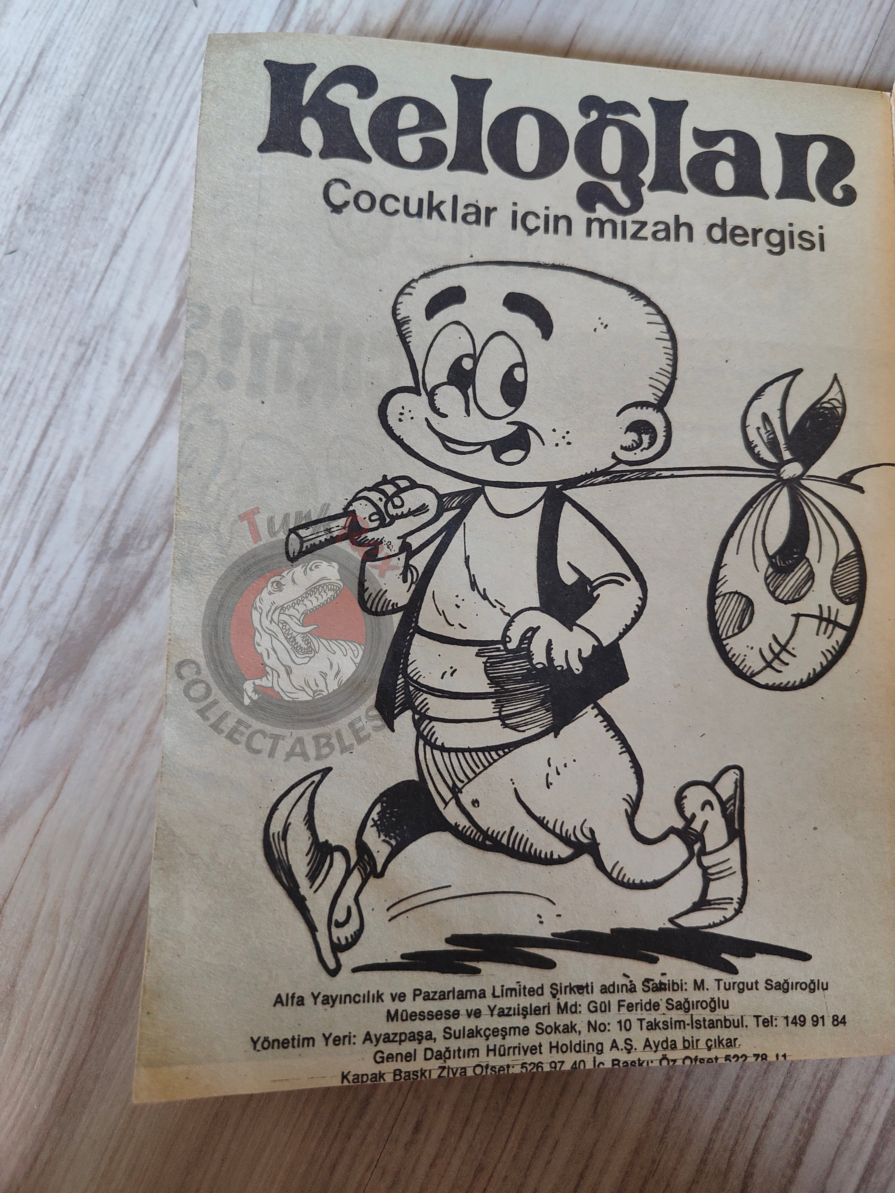Tintin – The Shooting Star mid 1980s Turkish Edition Comic Turkey 1