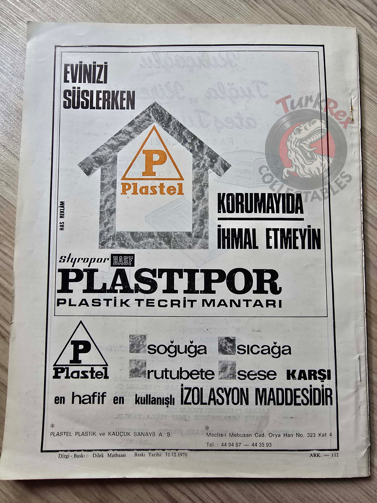 Arkitekt Architecture Magazine 1970 Turkish Mag Turkey Vakko Factory Sika Ytong