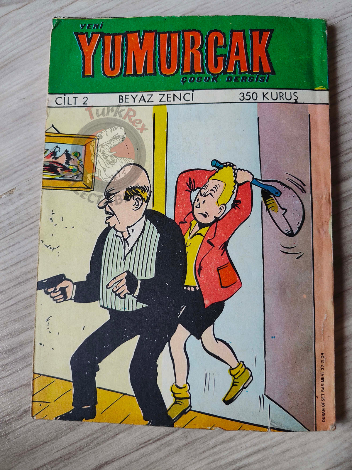Blondin et Cirage - Le nègre blanc 1970 Turkish Comic Turkey Jijé Yumurcak Mag #2