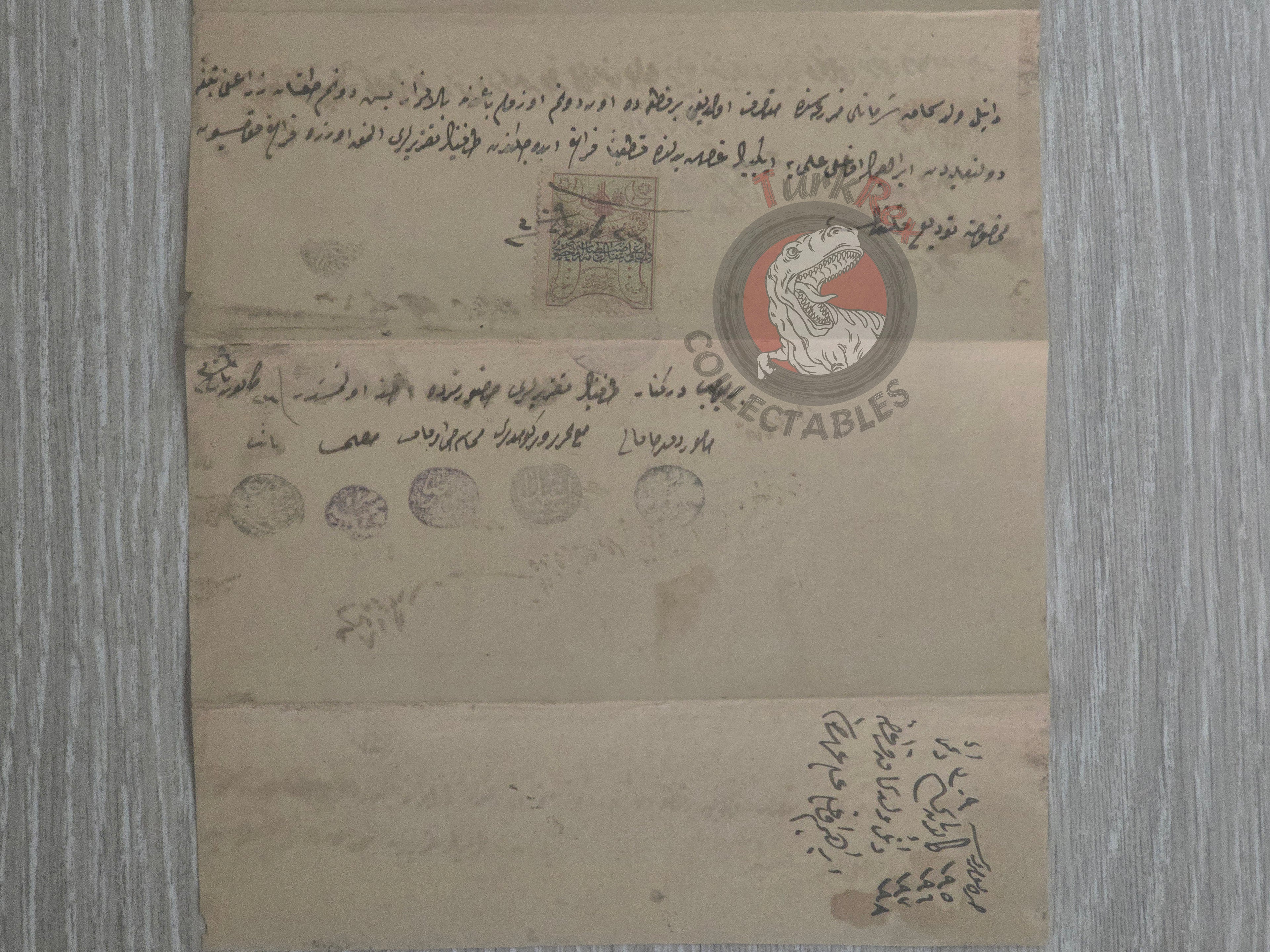 Ottoman 1894 Land Deed Vineyard in Adana Title Armenian Citizen Armenia