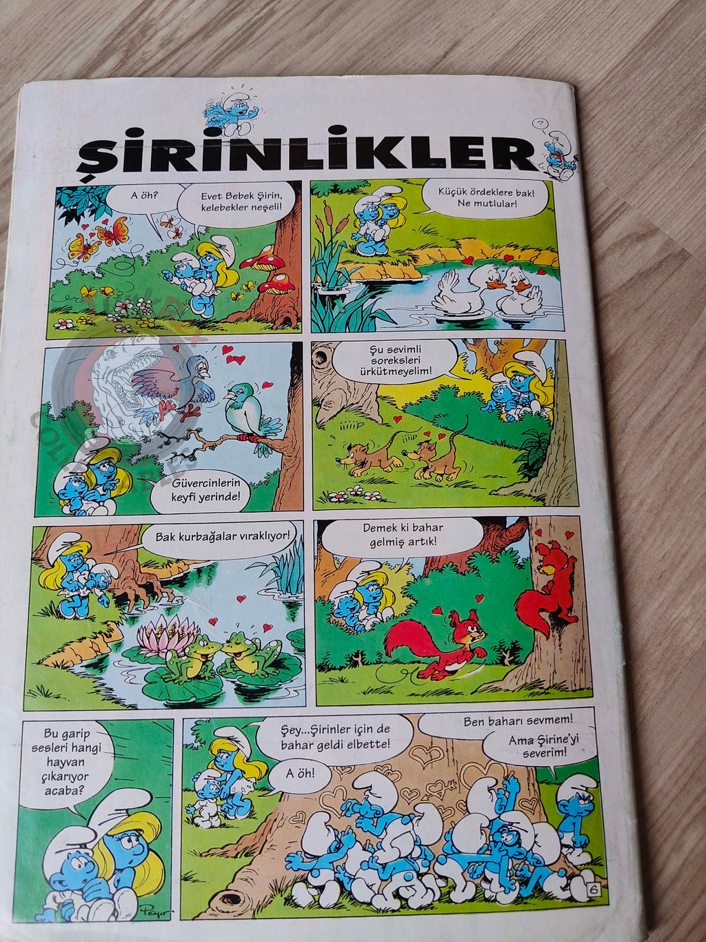 The Smurfs #4 1995 Turkish Comic Magazine Turkey Schtroumpf