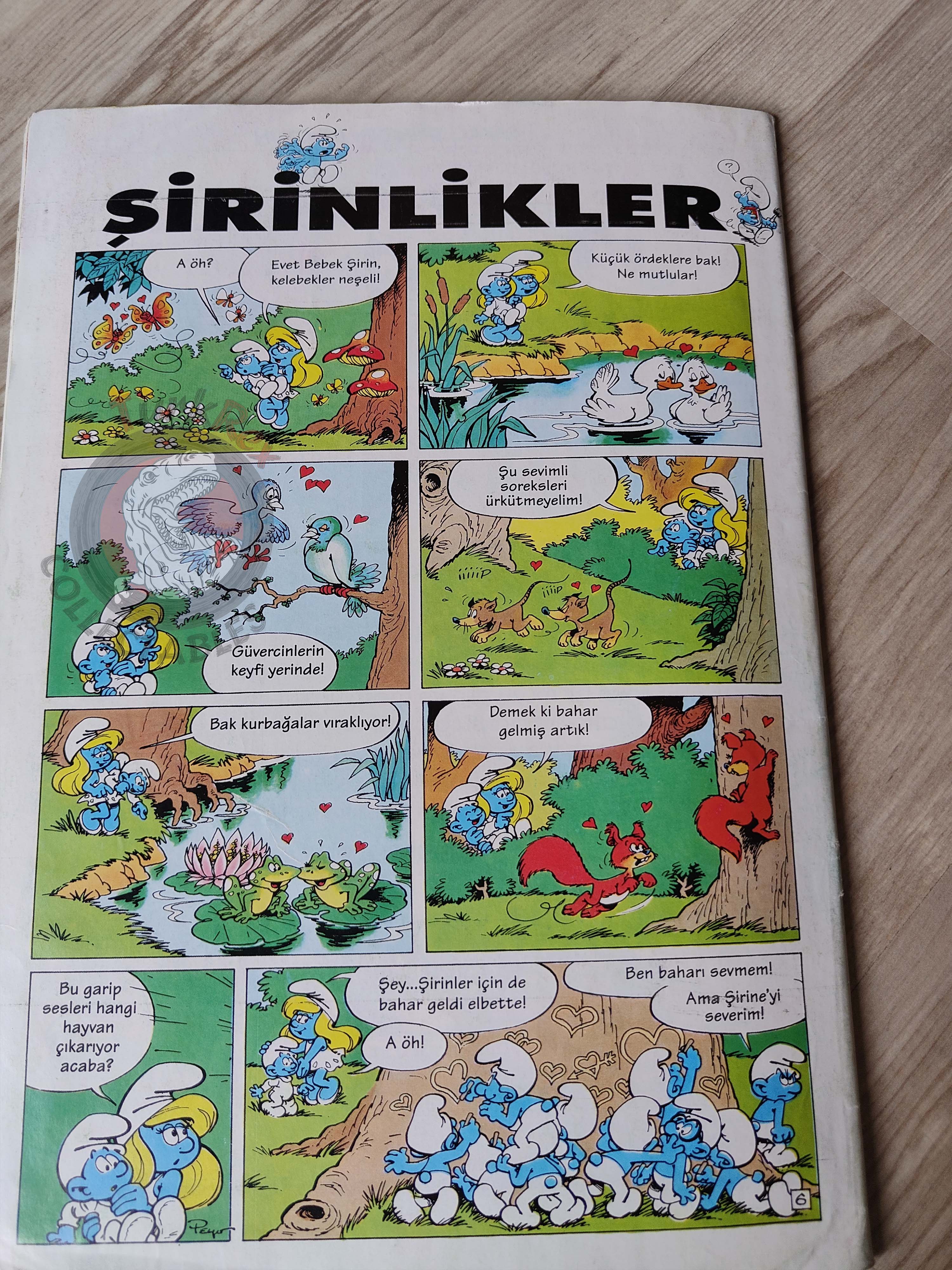 The Smurfs #4 1995 Turkish Comic Magazine Turkey Schtroumpf