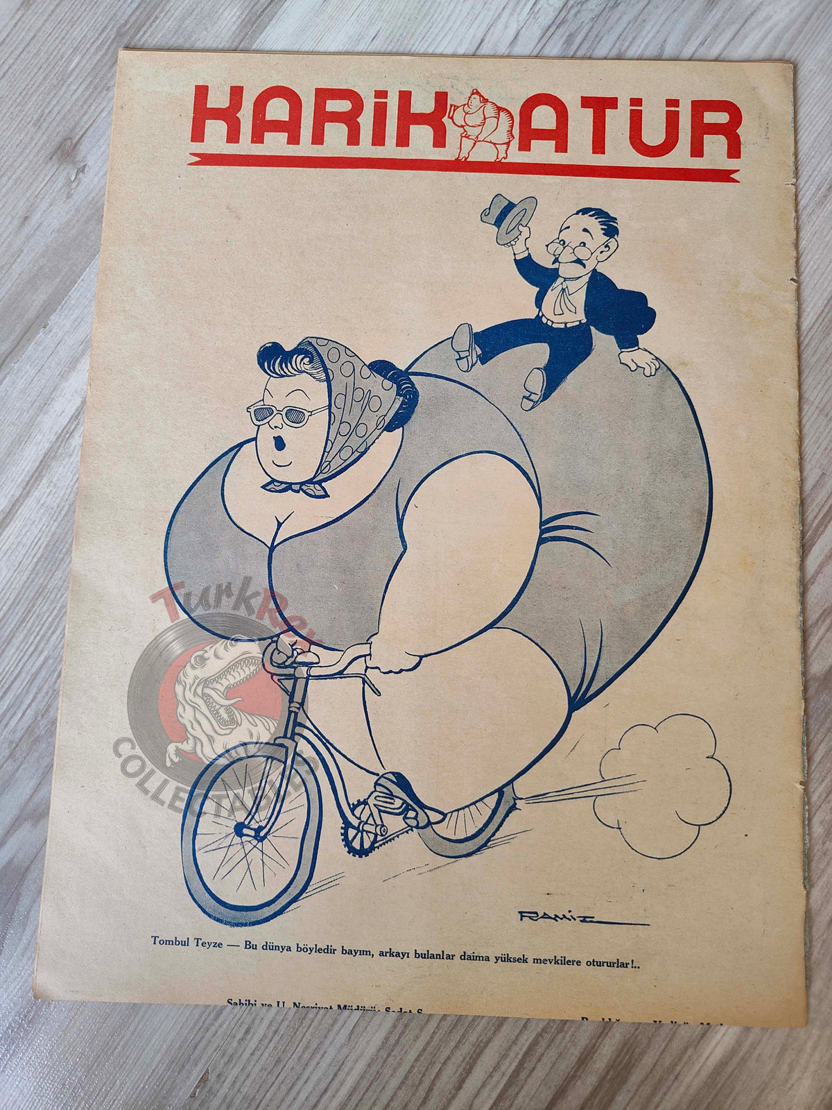 Karikatür 1941 Humor Magazine Turkish Turkey Germany France Syria WW2 era Rudolf Hess
