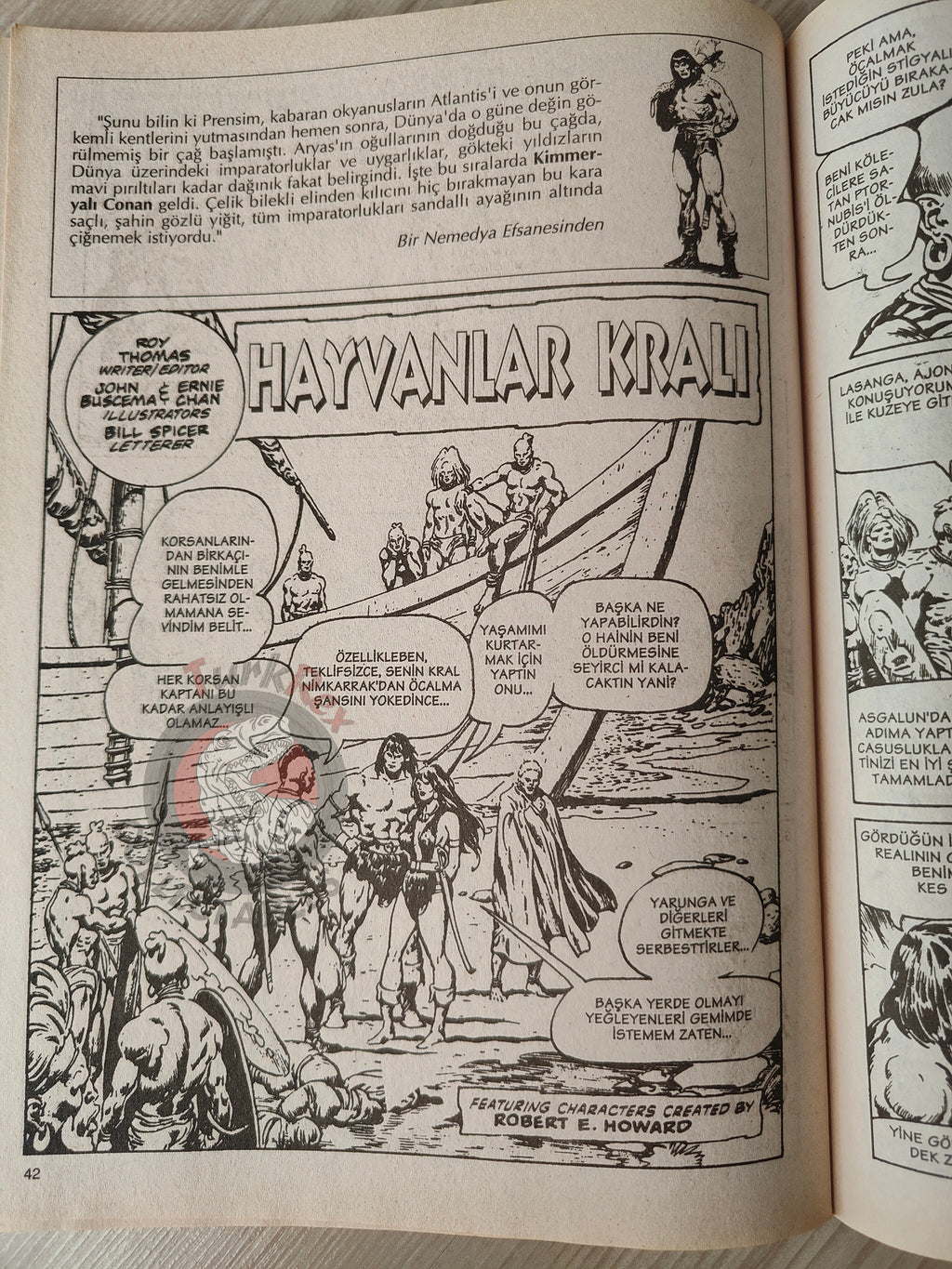 Conan The Barbarian #10 2001 Turkish Comic Turkey #92 #93 #94 #95