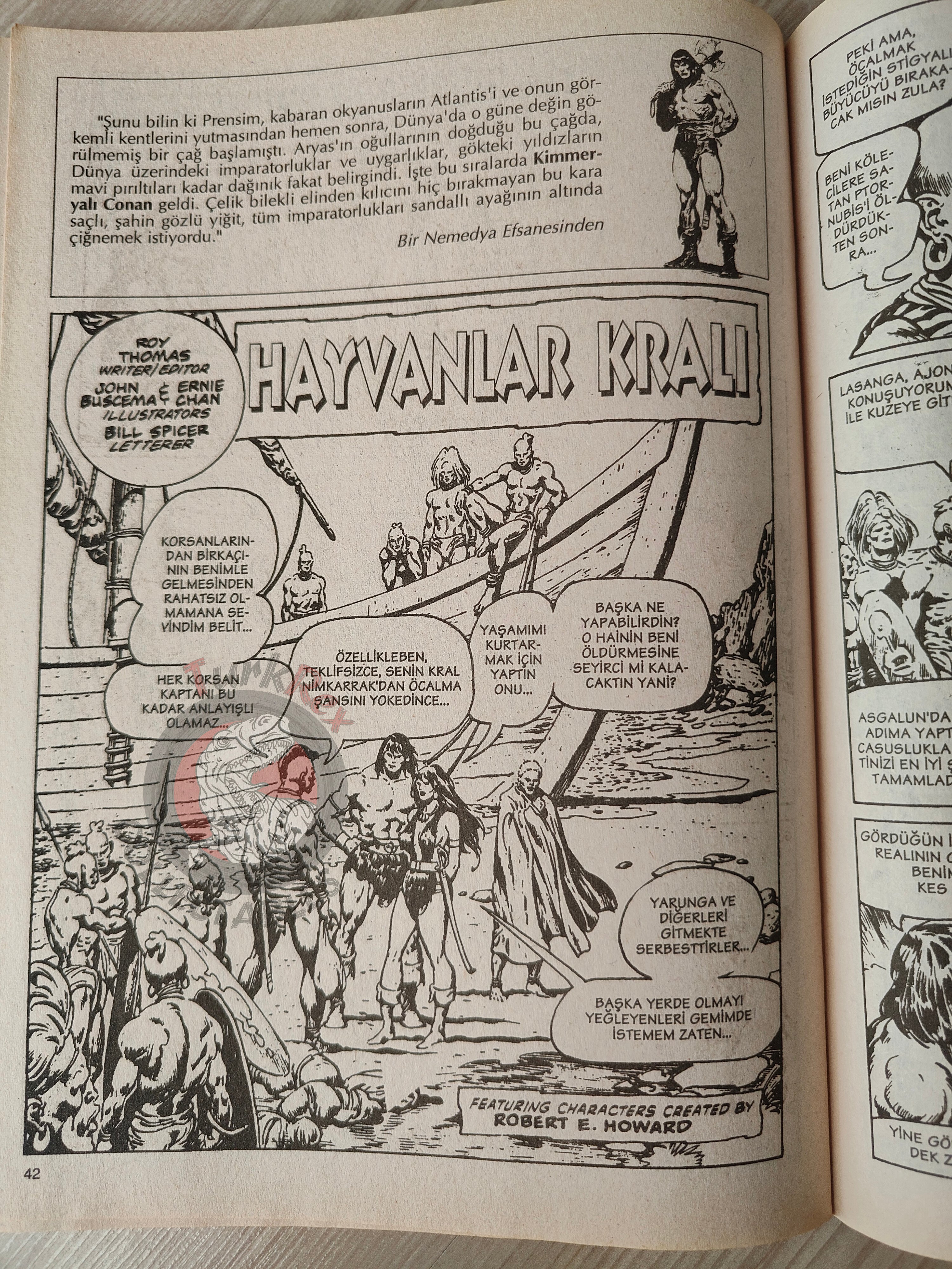 Conan The Barbarian #10 2001 Turkish Comic Turkey #92 #93 #94 #95