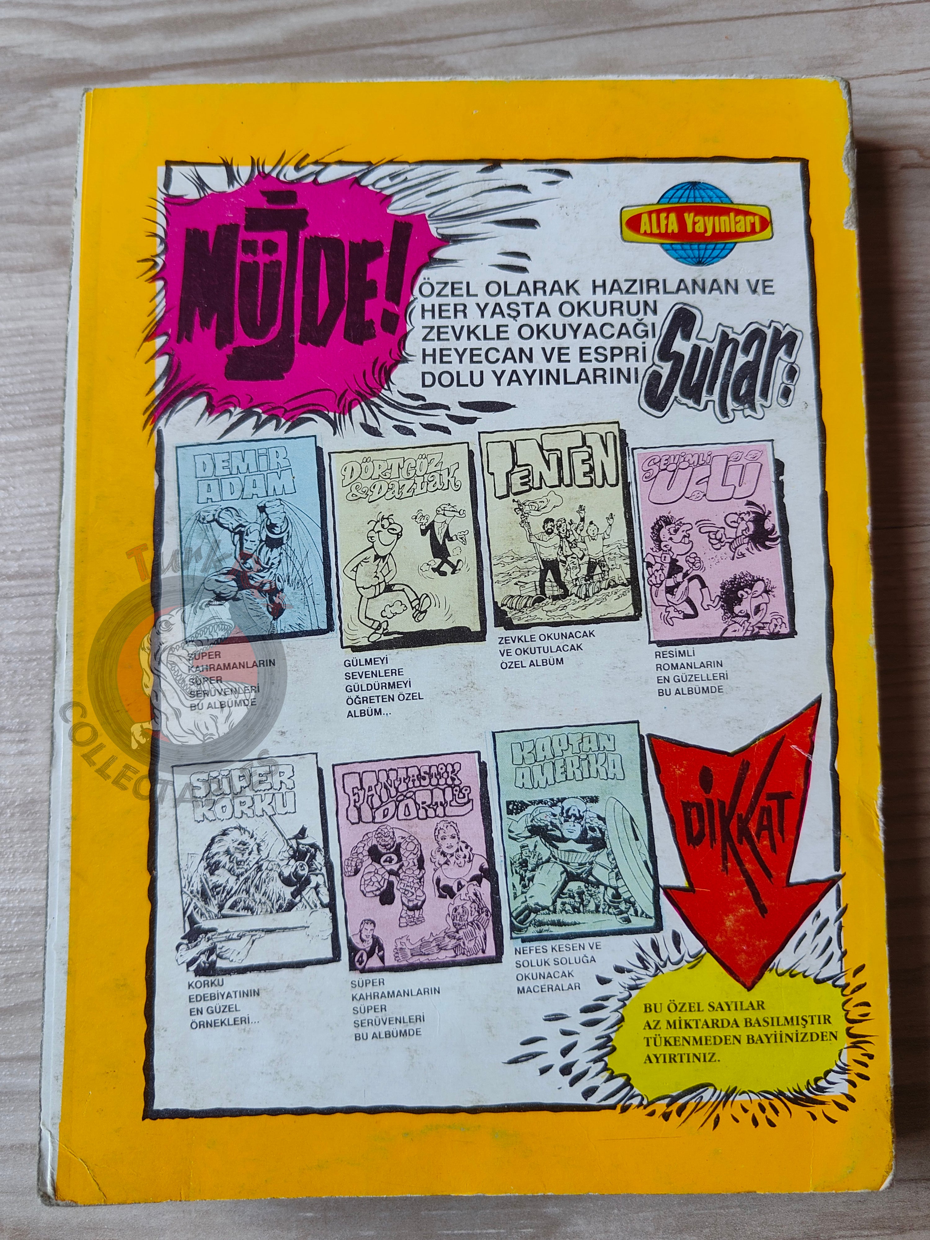 Tintin – Tintin In Tibet & The Castafiore Emerald late 1980s Turkish Edition Comic Turkey