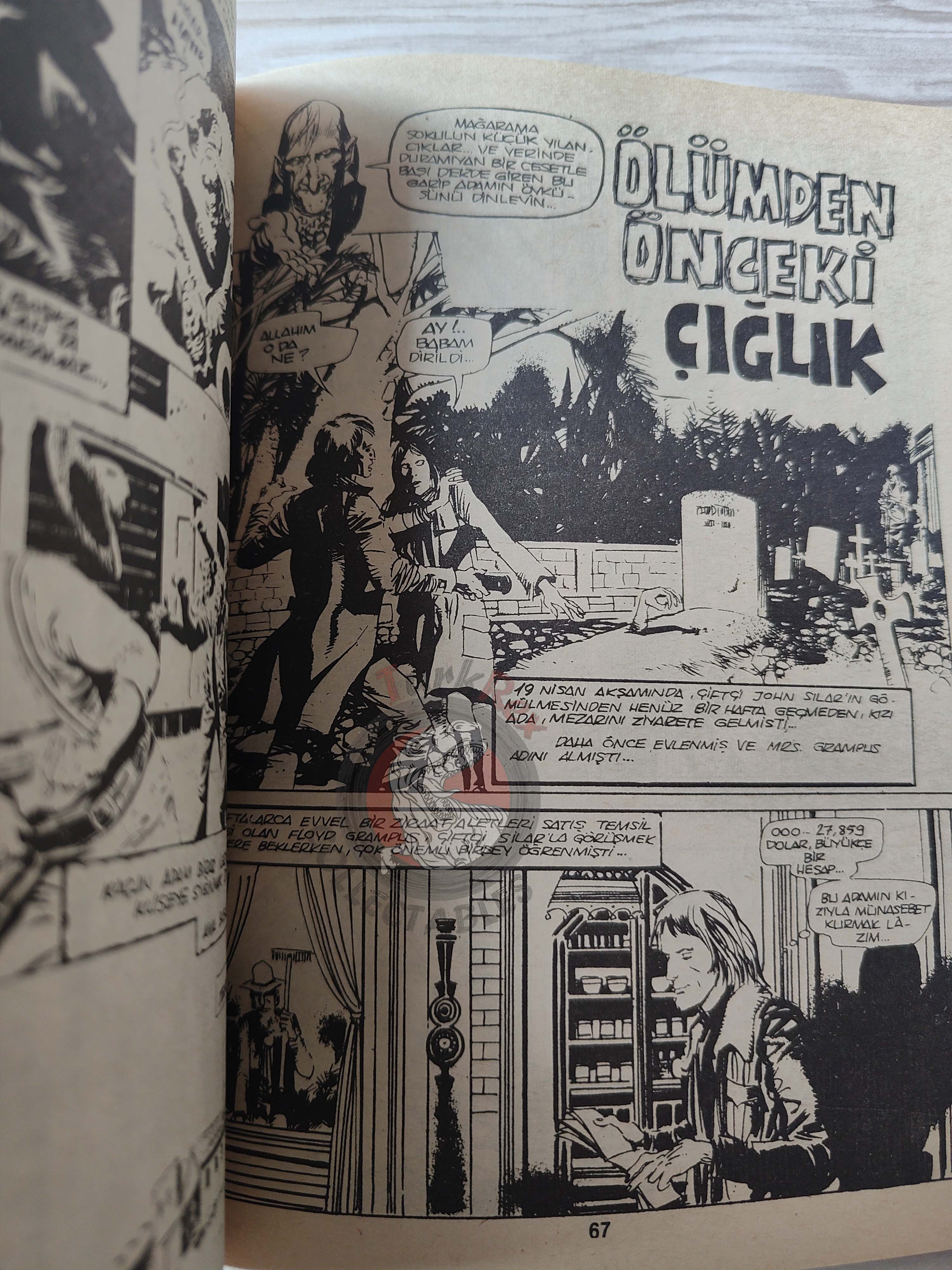 Süper Korku #9 late 80s Turkish Comic Turkey Warren Creepy Eerie Blade