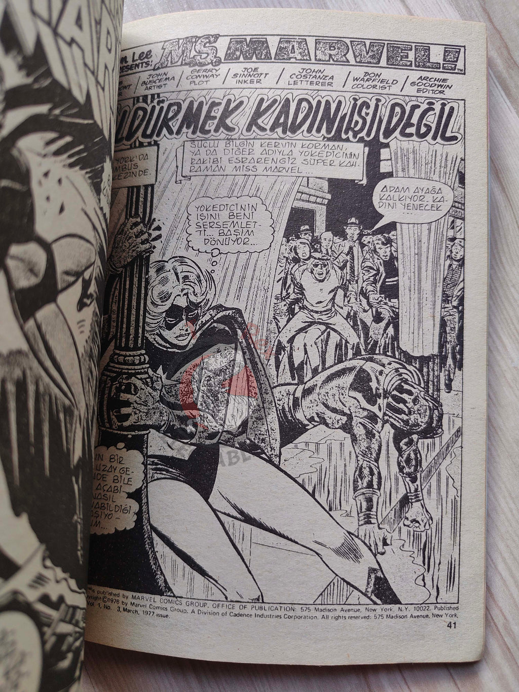 Ms. Marvel Vol #1 1988 Turkish Comic Turkey #1 #2 #3 The Avengers #184