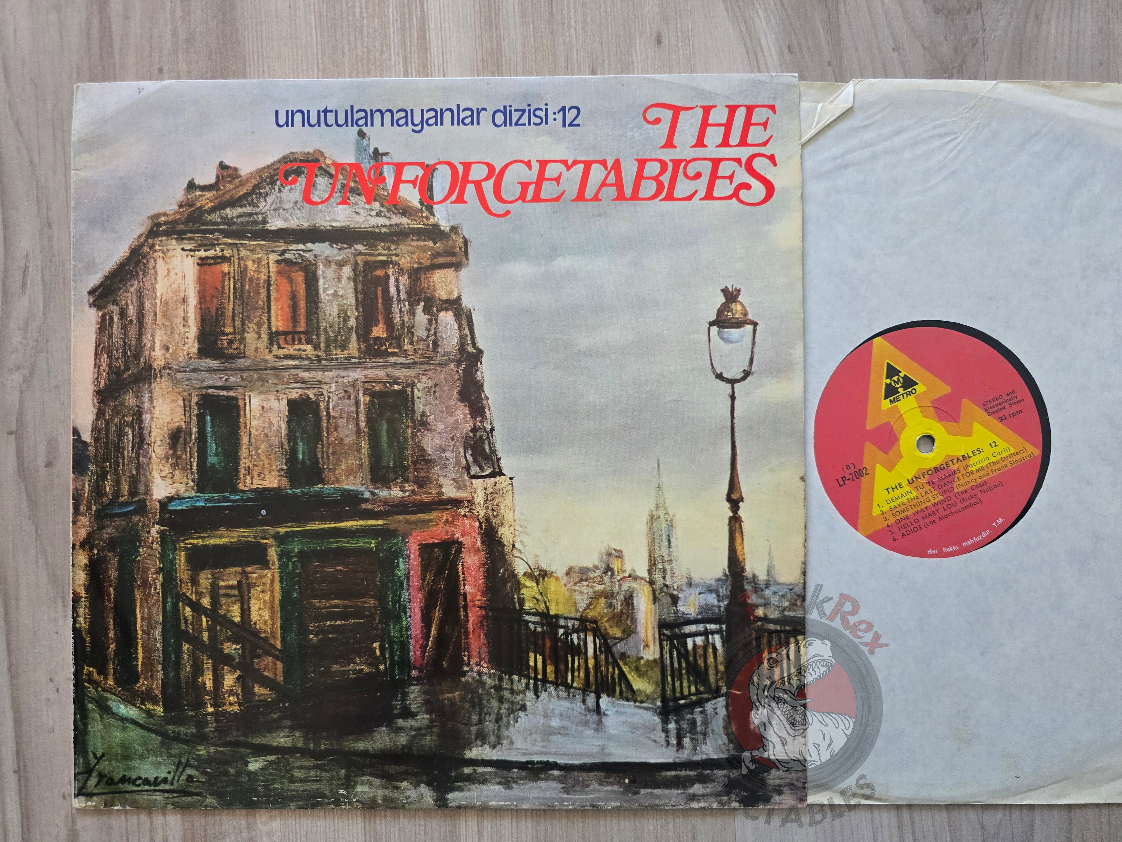 Various – The Unforgetables 12 Turkish Pressing Vinyl Turkey Edition