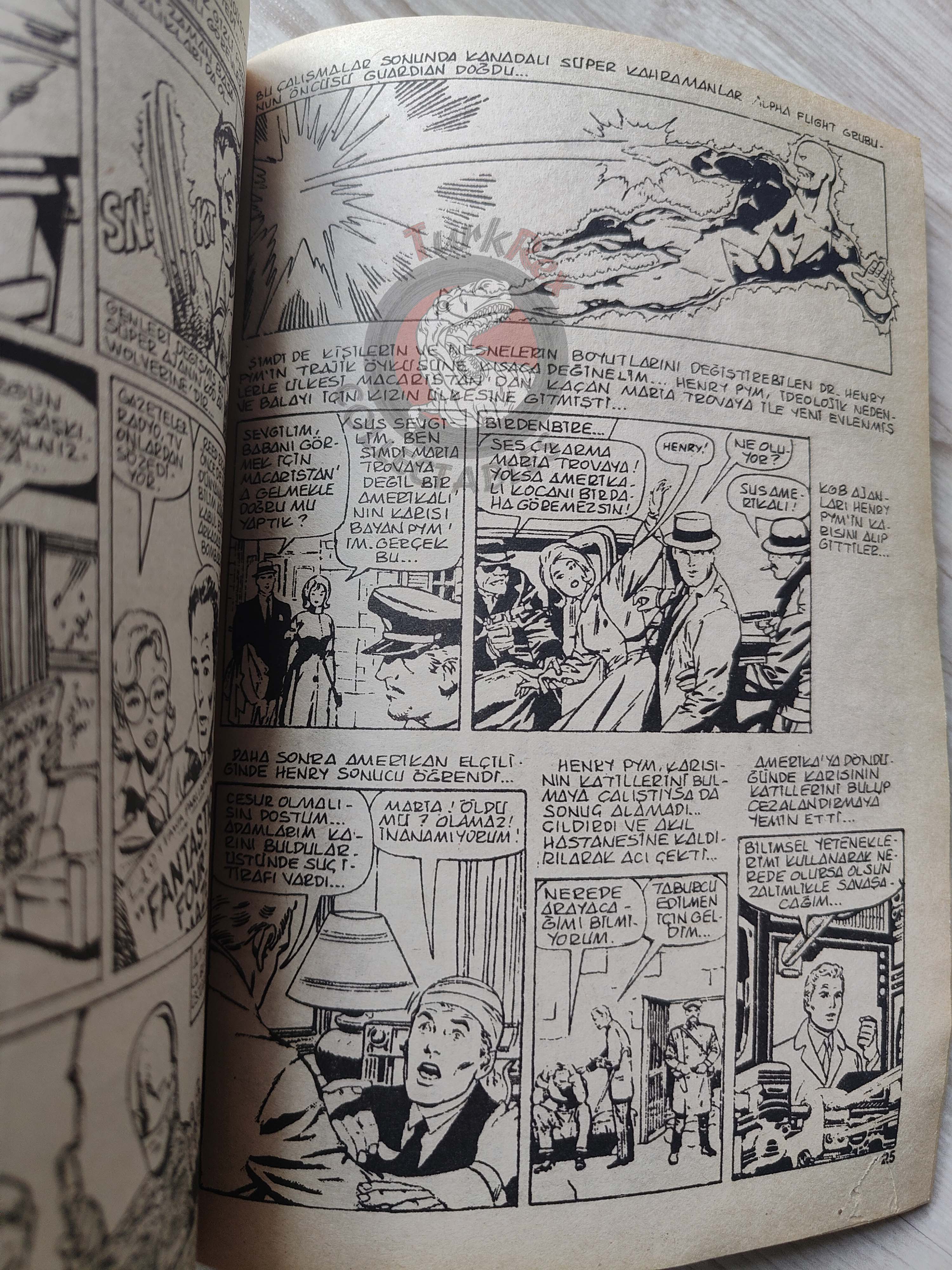 Çizgi Roman Koleksiyon Dergisi #1 Marvel Promo Issue Turkish Comic Turkey 1988