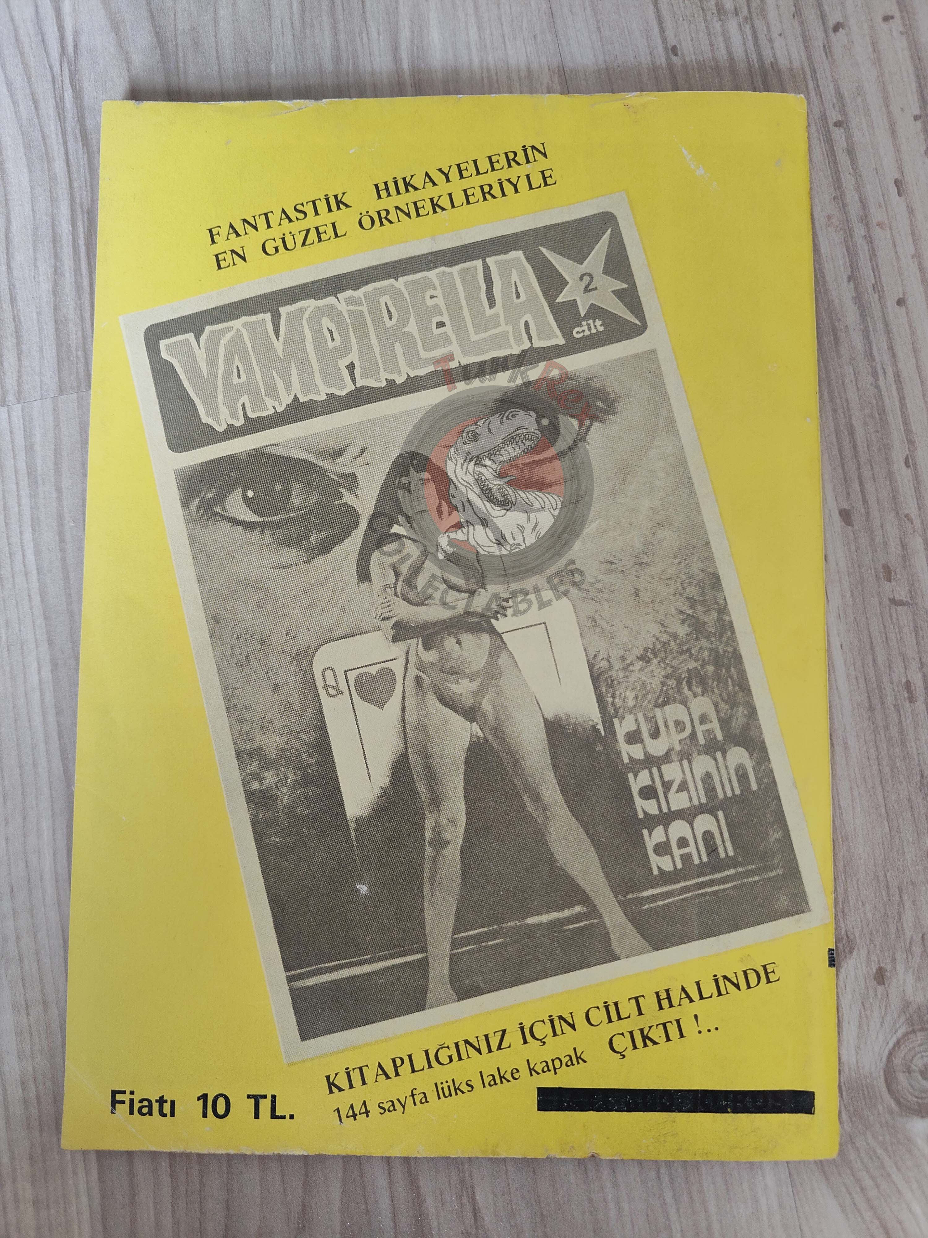 Vampirella #28 1977 Turkish Comic Turkey Warren cover Eerie #80 #61 Space 1999 Planet Of The Apes