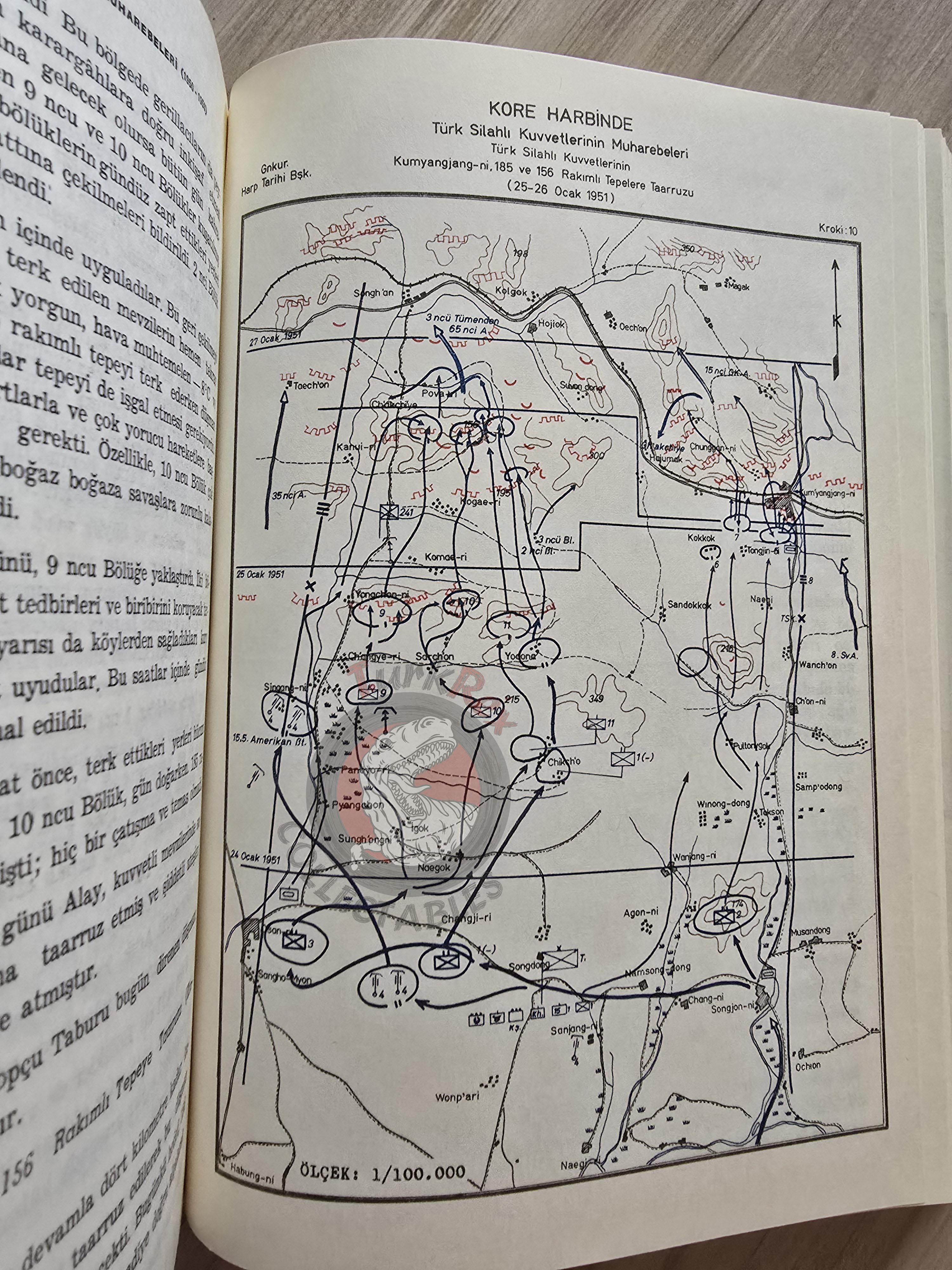 Turkish Armed Forces Operations in the Korean War 1950–1953 Turkey Book 1975 with Maps