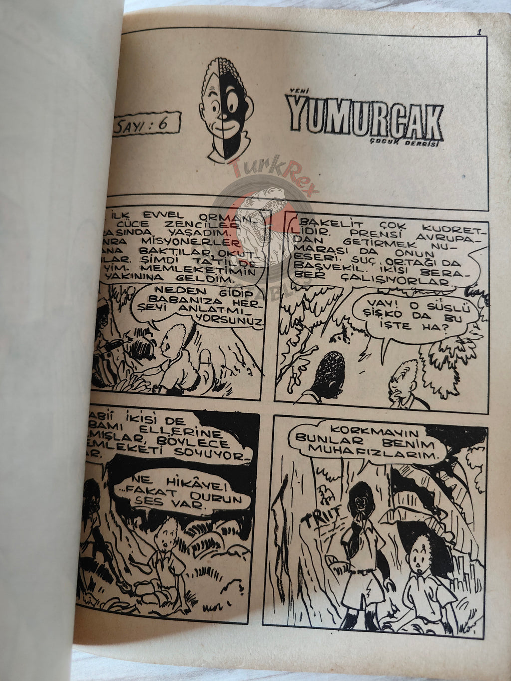 Blondin et Cirage - Le nègre blanc 1970 Turkish Comic Turkey Jijé Yumurcak Mag #2