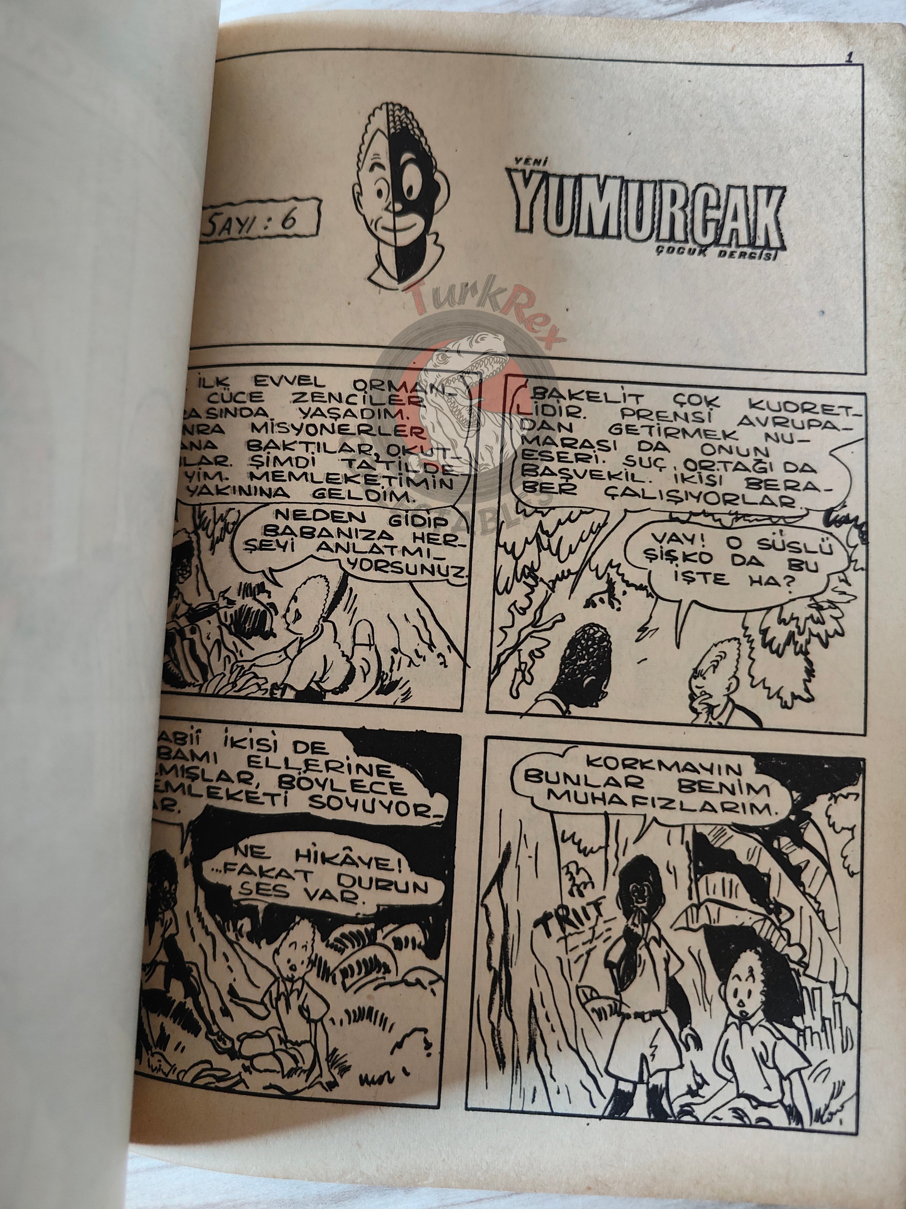 Blondin et Cirage - Le nègre blanc 1970 Turkish Comic Turkey Jijé Yumurcak Mag #2