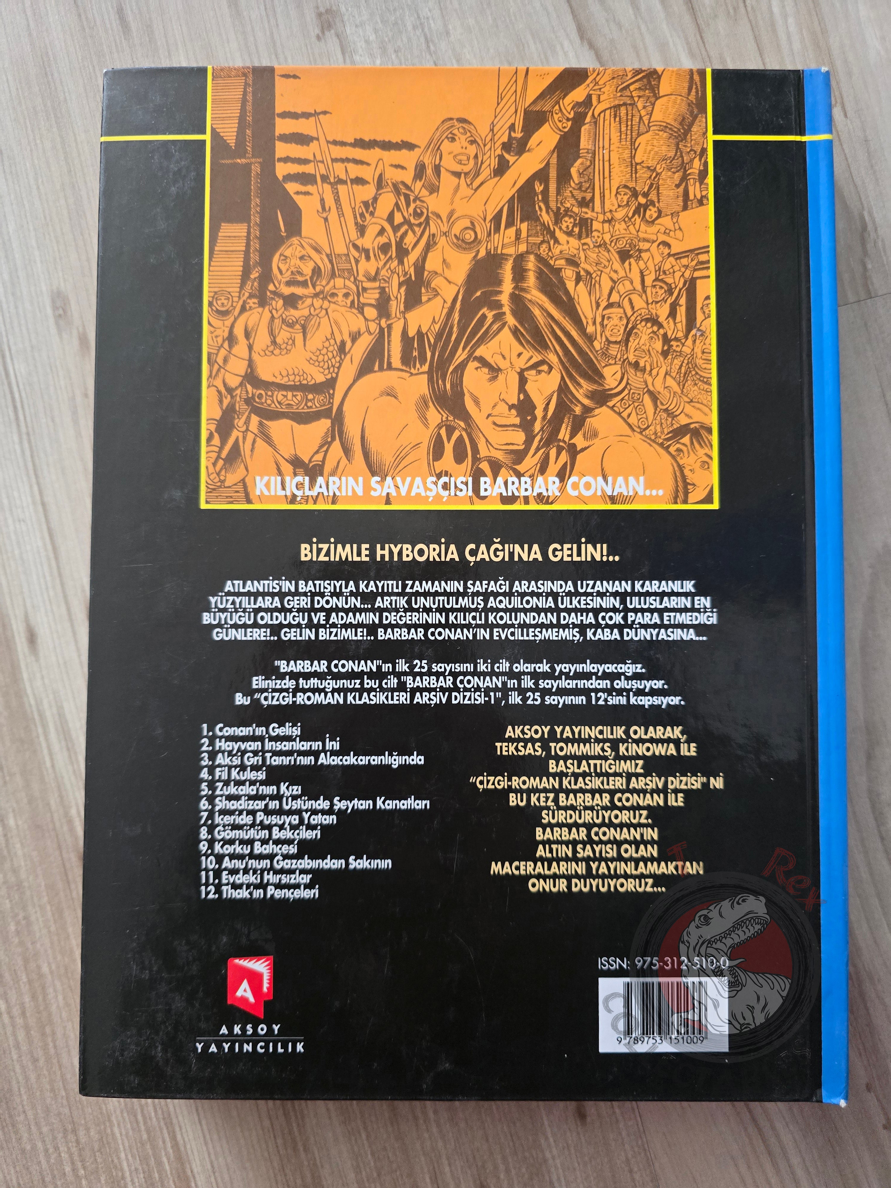 Conan the Barbarian Issues #1–12 Turkish Comic Turkey Hardcover