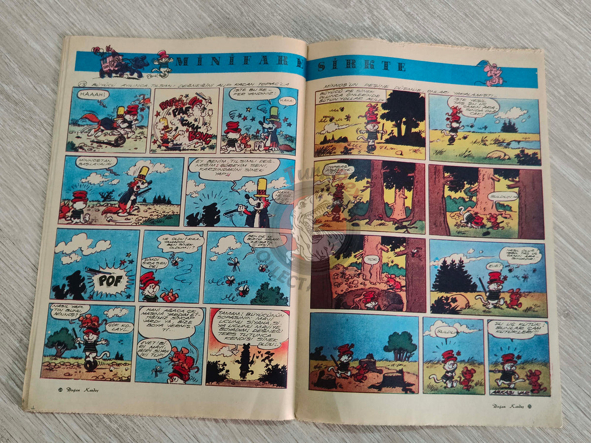 Doğan Kardeş 1971 Magazine #29 Turkish Comic Turkey Sinbad the Sailor Alice In Wonderland