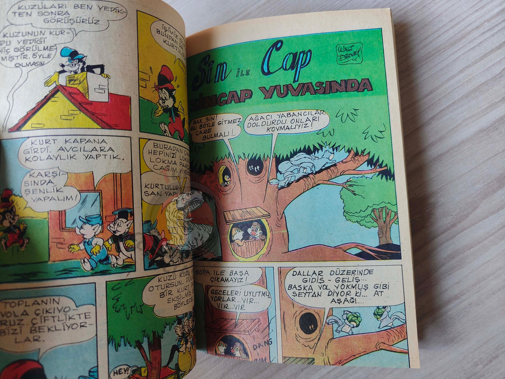 Mickey Mouse Mag Volume #2 1970 Turkish Comic Turkey Walt Disney Donald Duck