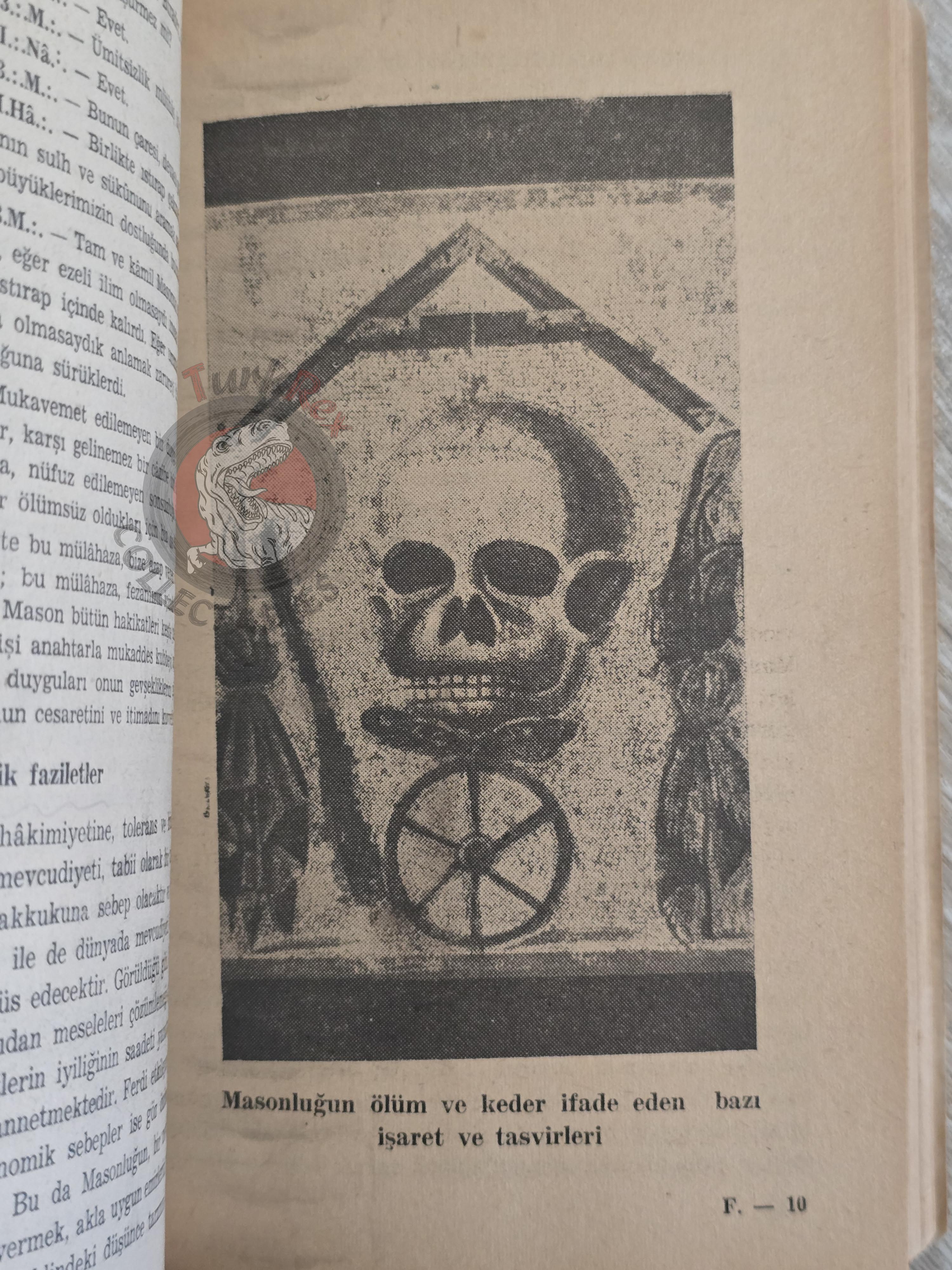 Freemasonry in the World and in Turkey 1965 Turkish Book Masonic Masons Illustrated