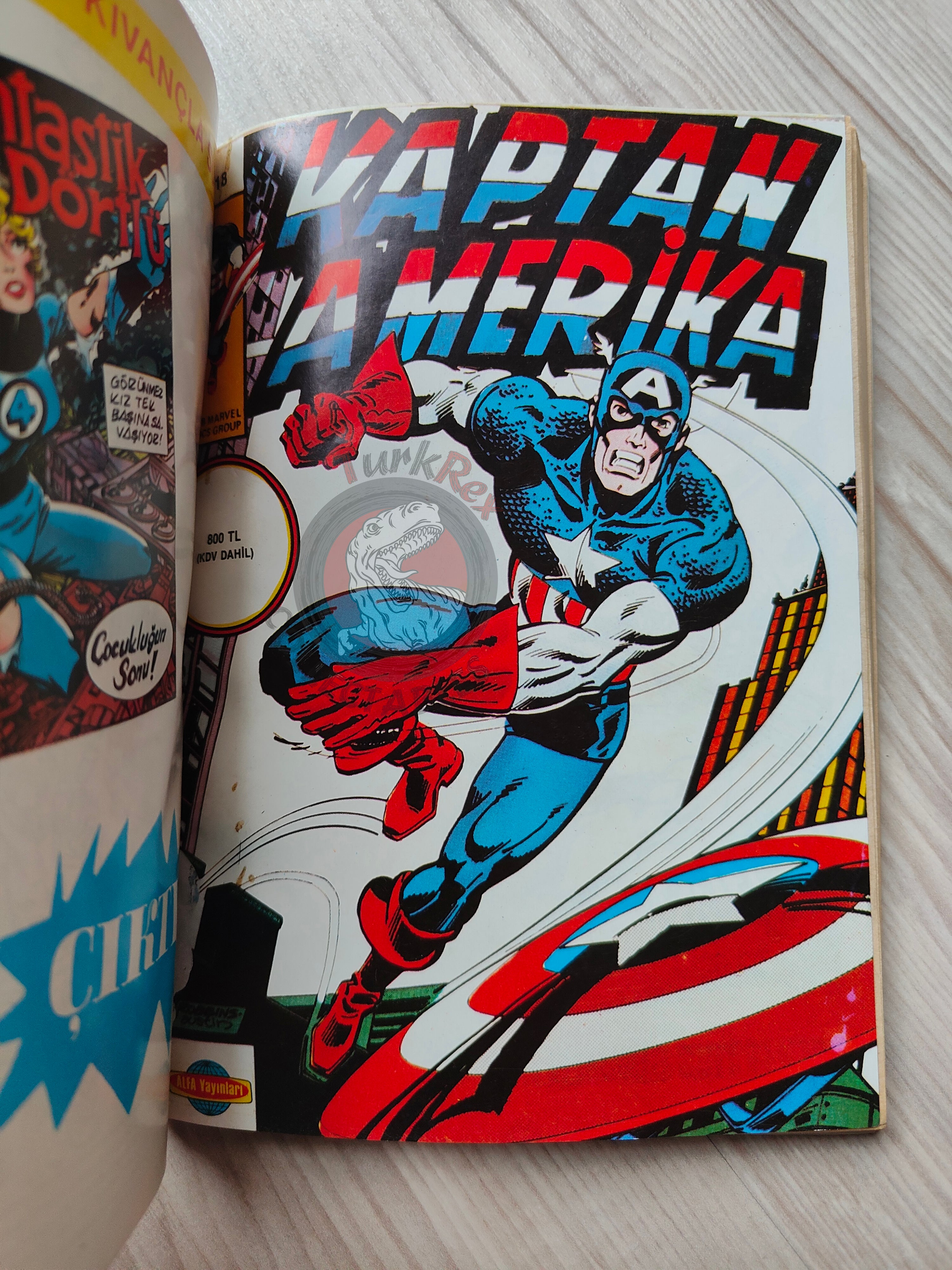 Captain America – Volume 9 1989 Turkish Comic Turkey Falcon
