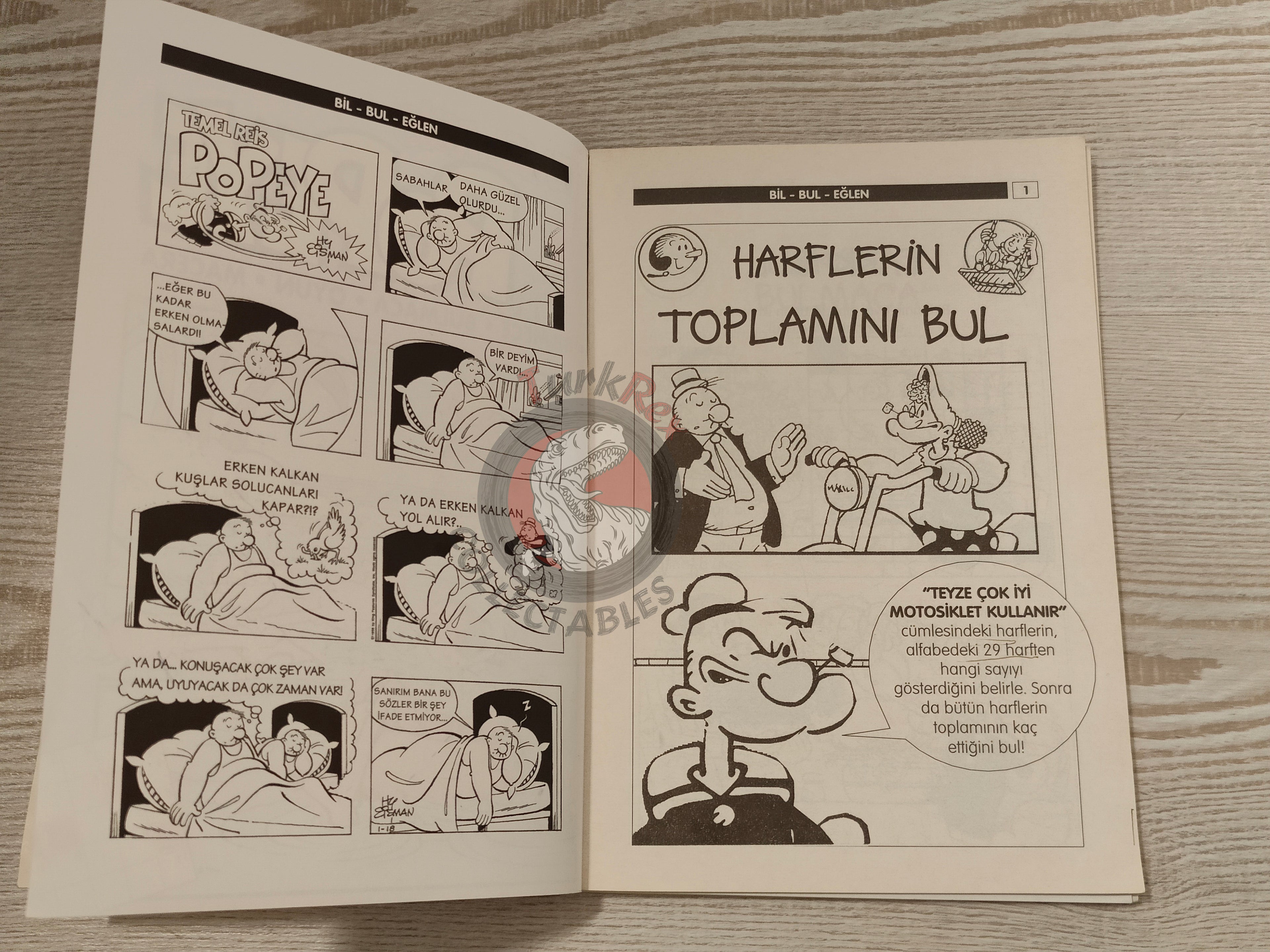 Popeye the Sailor Man Puzzles Games Vol #1 1999 Turkish Comic Turkey Agepresse