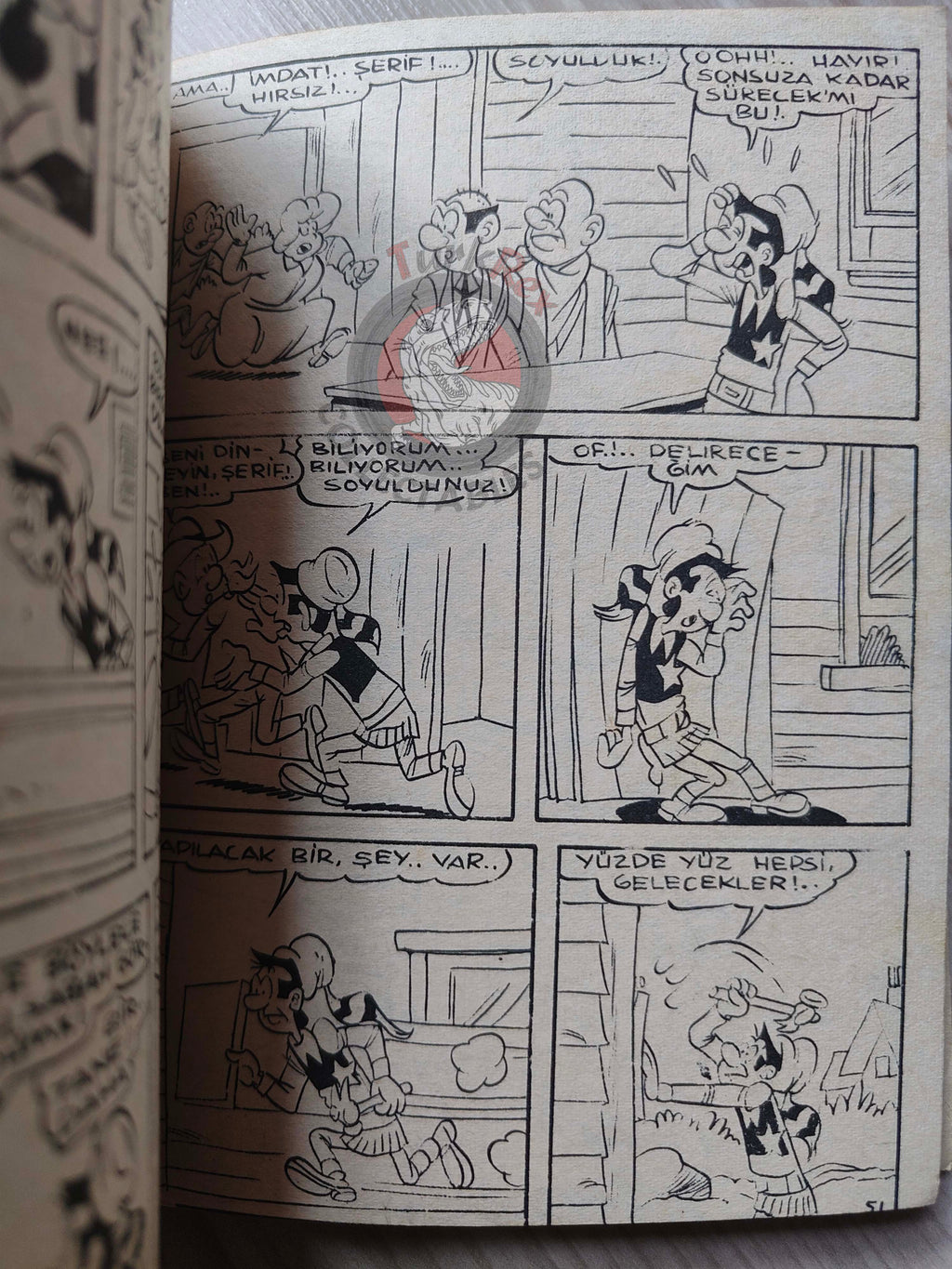 Lucky Luke #17 Contre Pat Poker 1973 Turkish Comic Turkey Le Vieux Nick