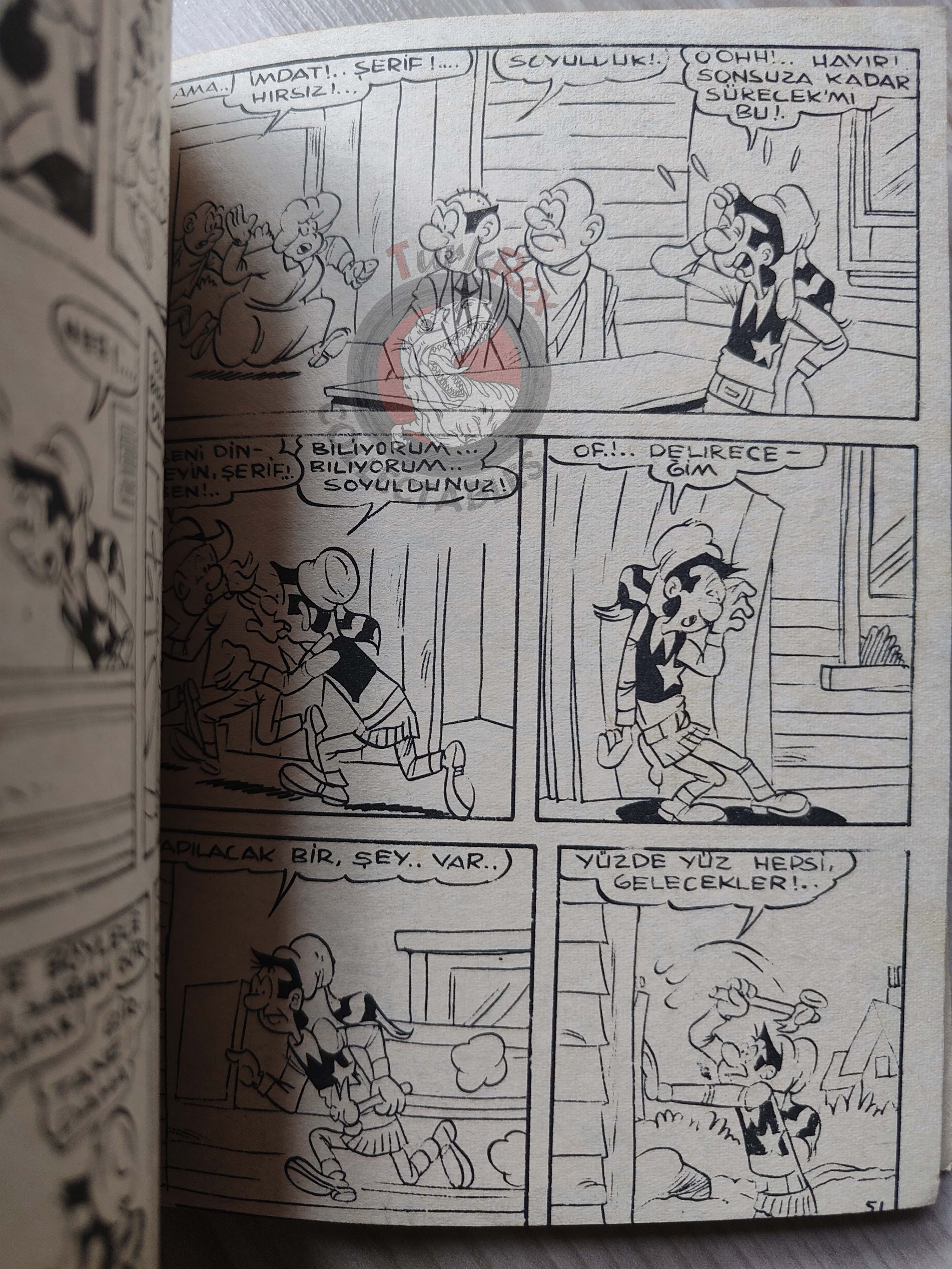 Lucky Luke #17 Contre Pat Poker 1973 Turkish Comic Turkey Le Vieux Nick
