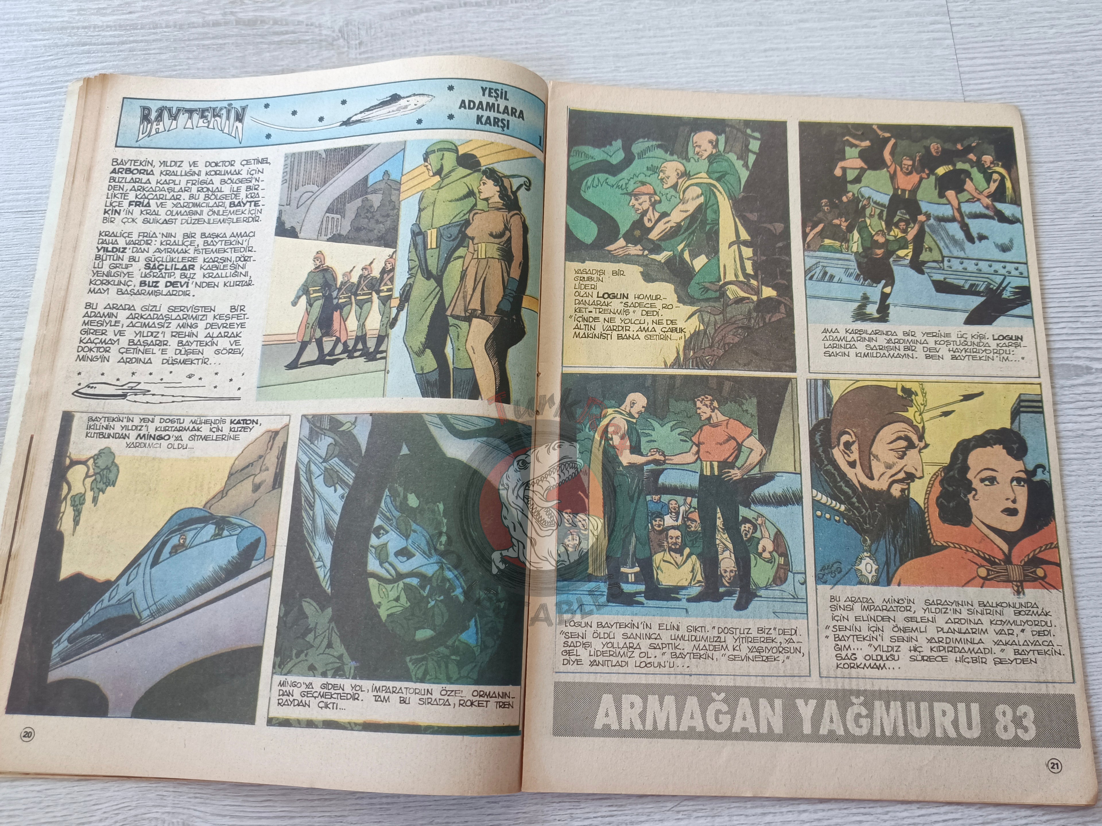 Tintin and the Mystery of the Golden Fleece 1983 Complete in Istanbul Turkish Edition Comic Turkey