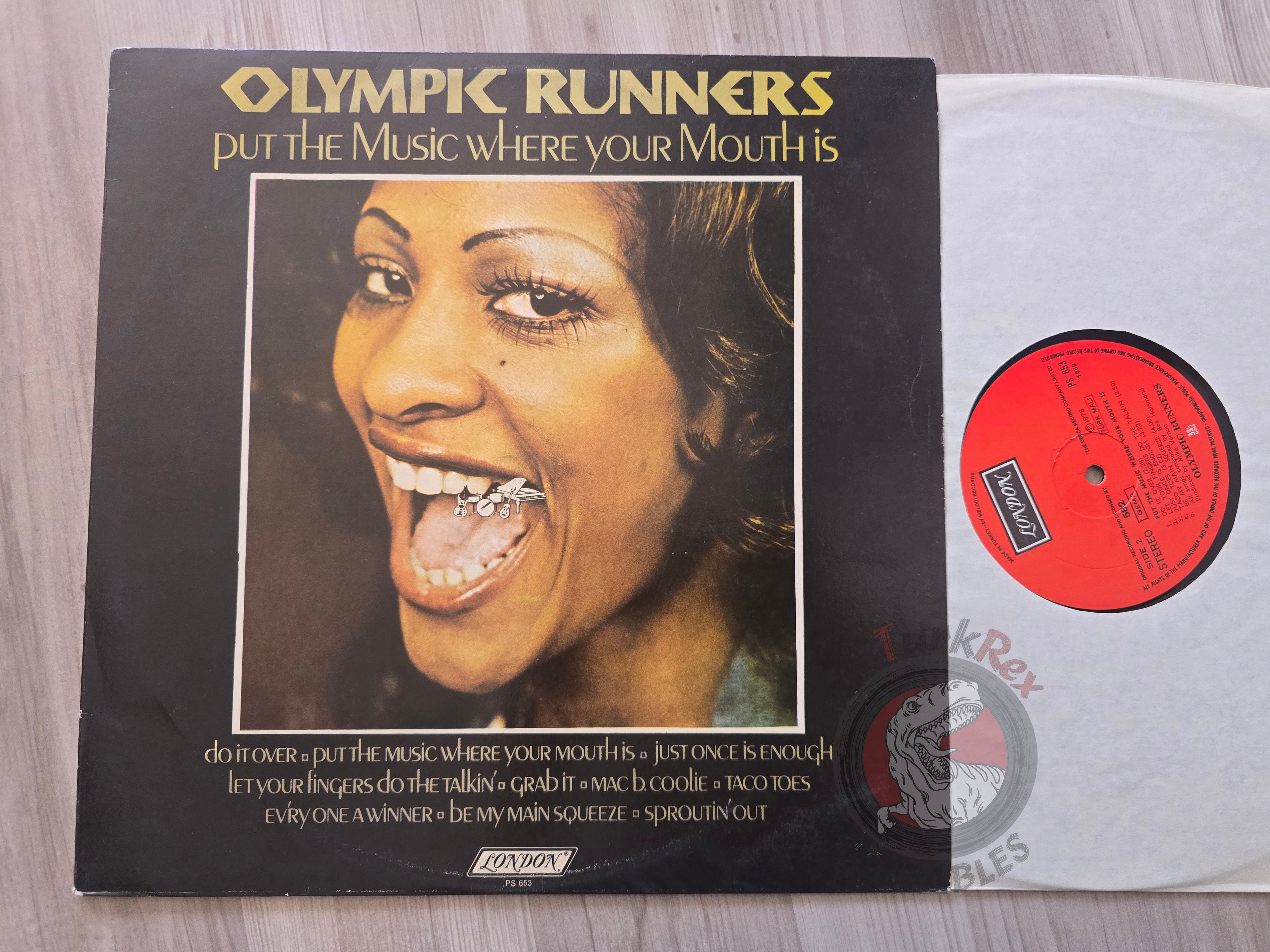 Olympic Runners – Put The Music Where Your Mouth Is Turkish Pressing Vinyl Turkey Edition