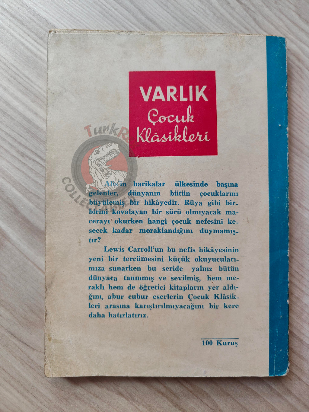 Lewis Carroll – Alice in Wonderland 1953 Turkish Book Turkey Illustrated