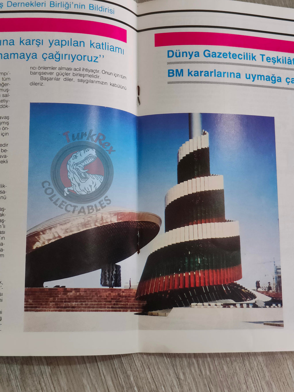 Saddam Hussein - Iraq Today 1984 Official Propaganda Magazine Turkish Turkey Middle East 2