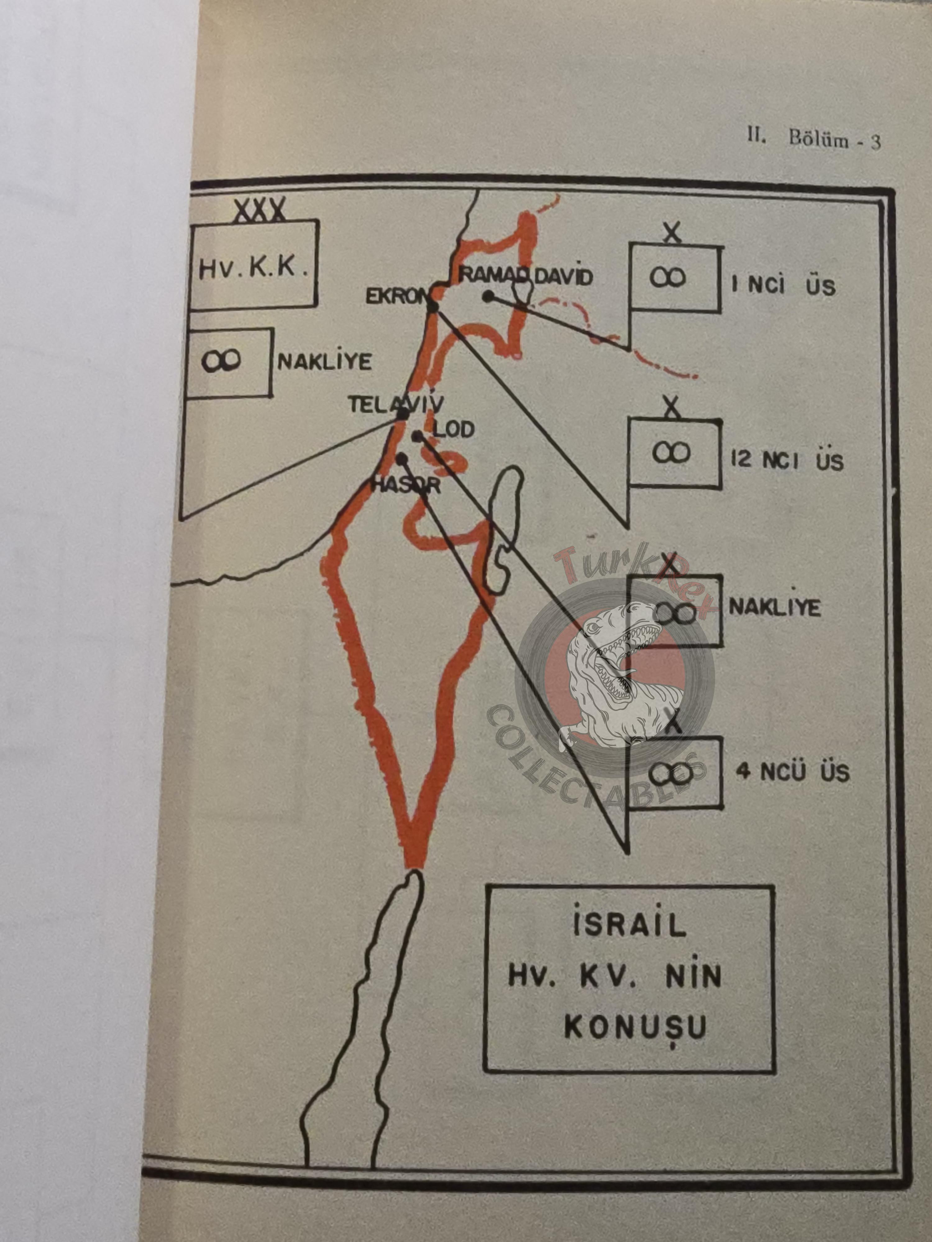 Arab Israeli Conflict Wars 1968 Turkish Book Turkey with Maps Military Israel Middle East