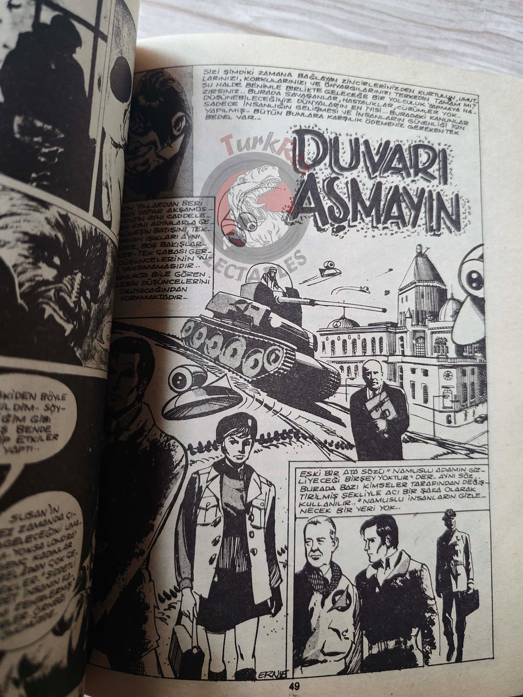 Süper Korku #12 late 80s Turkish Comic Turkey Warren Blazing Combat Eerie Vampirella