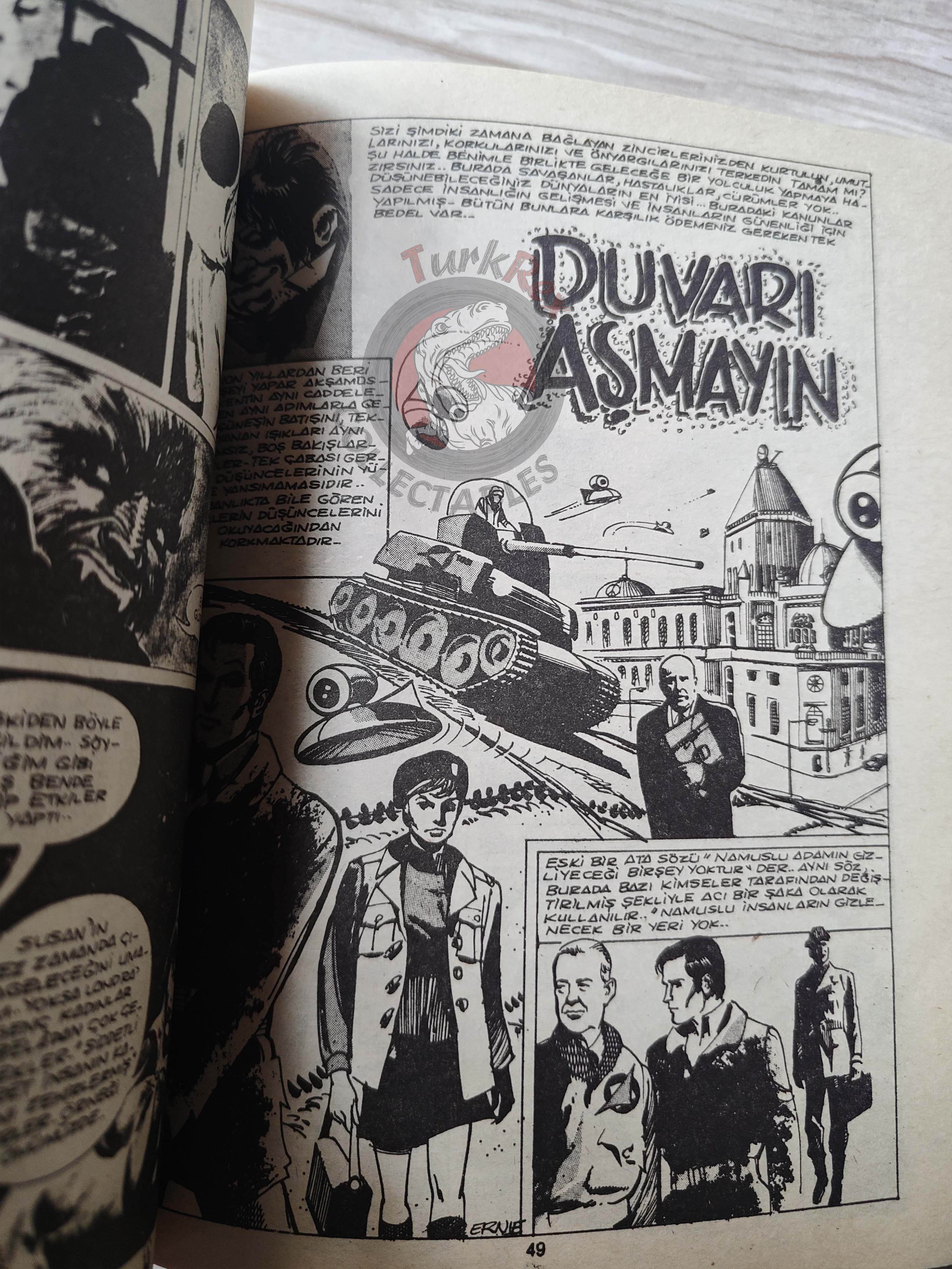 Süper Korku #12 late 80s Turkish Comic Turkey Warren Blazing Combat Eerie Vampirella