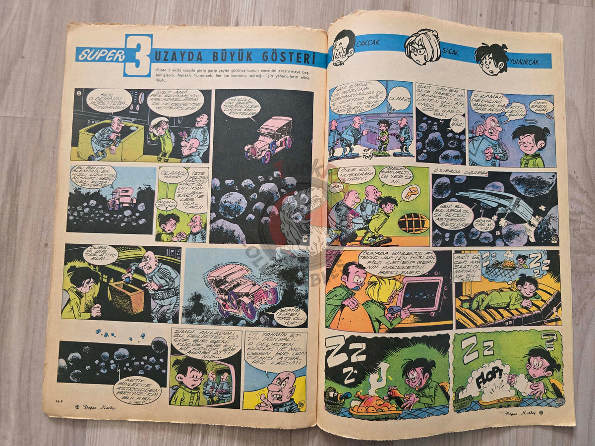 Doğan Kardeş 1971 Magazine #33 Turkish Comic Turkey Sinbad the Sailor Alice In Wonderland