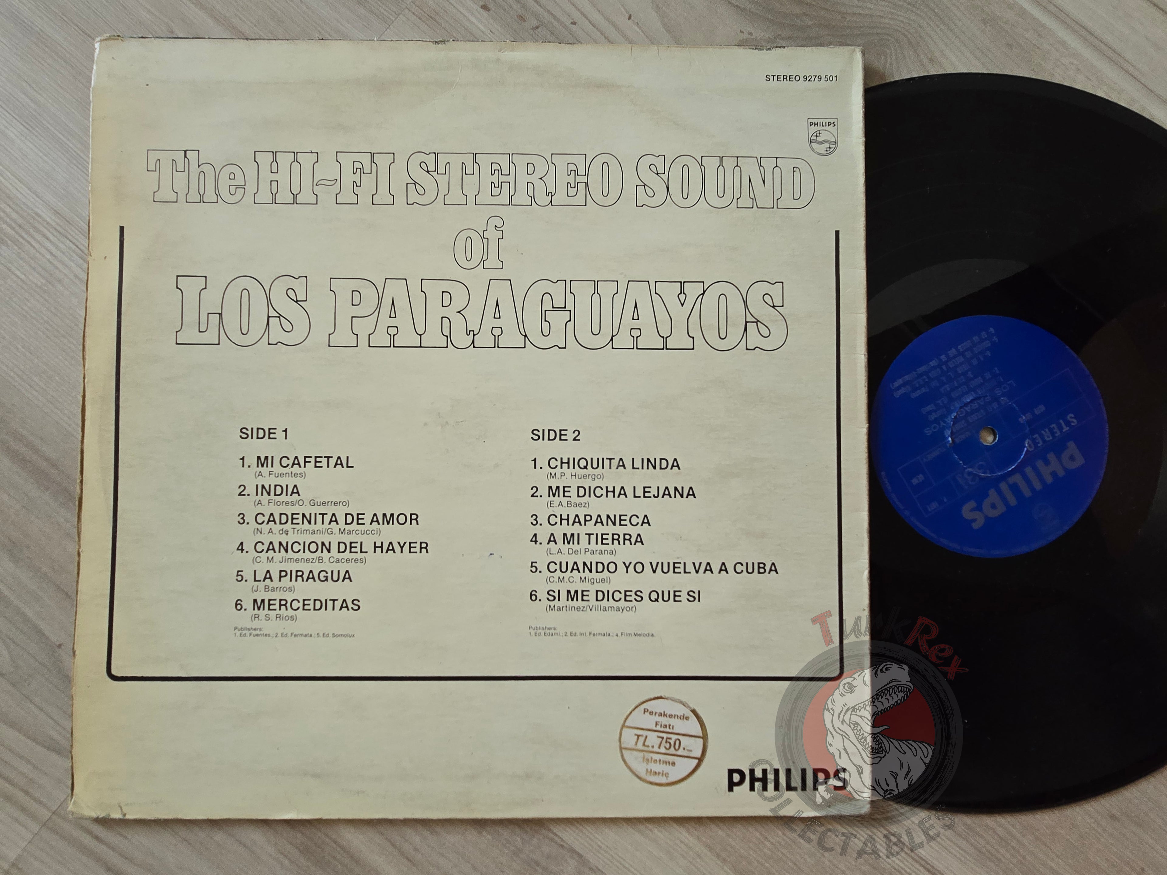 Los Paraguayos – The Hi-Fi Stereo Sound Of Los Paraguayos Turkish Pressing Vinyl Turkey Edition