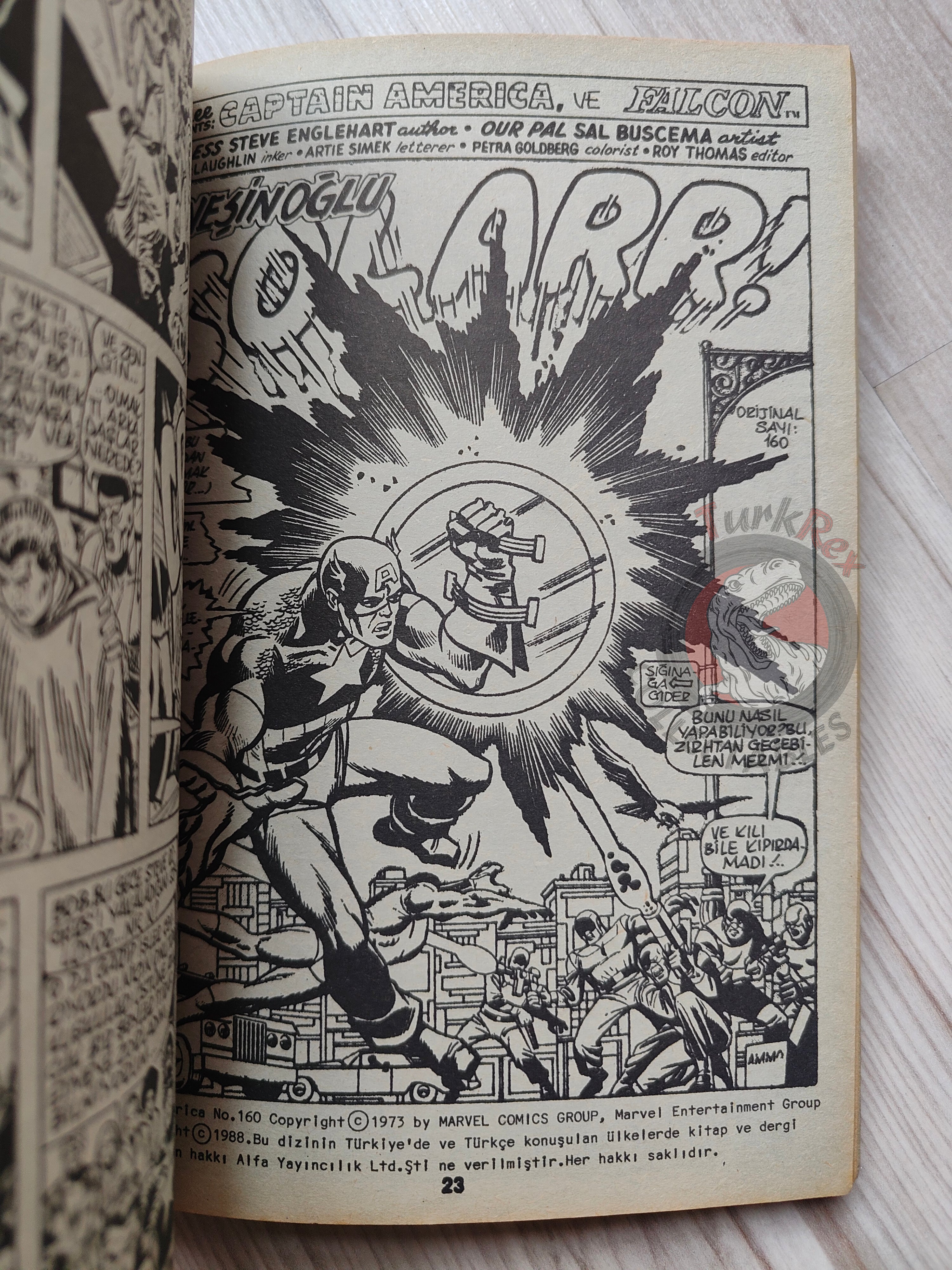 Captain America – Volume 1 1989 Turkish Comic Turkey