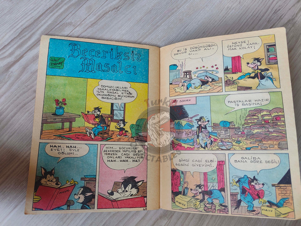 Mickey Mouse Mag #10 1970 Turkish Comic Turkey Walt Disney Donald Duck