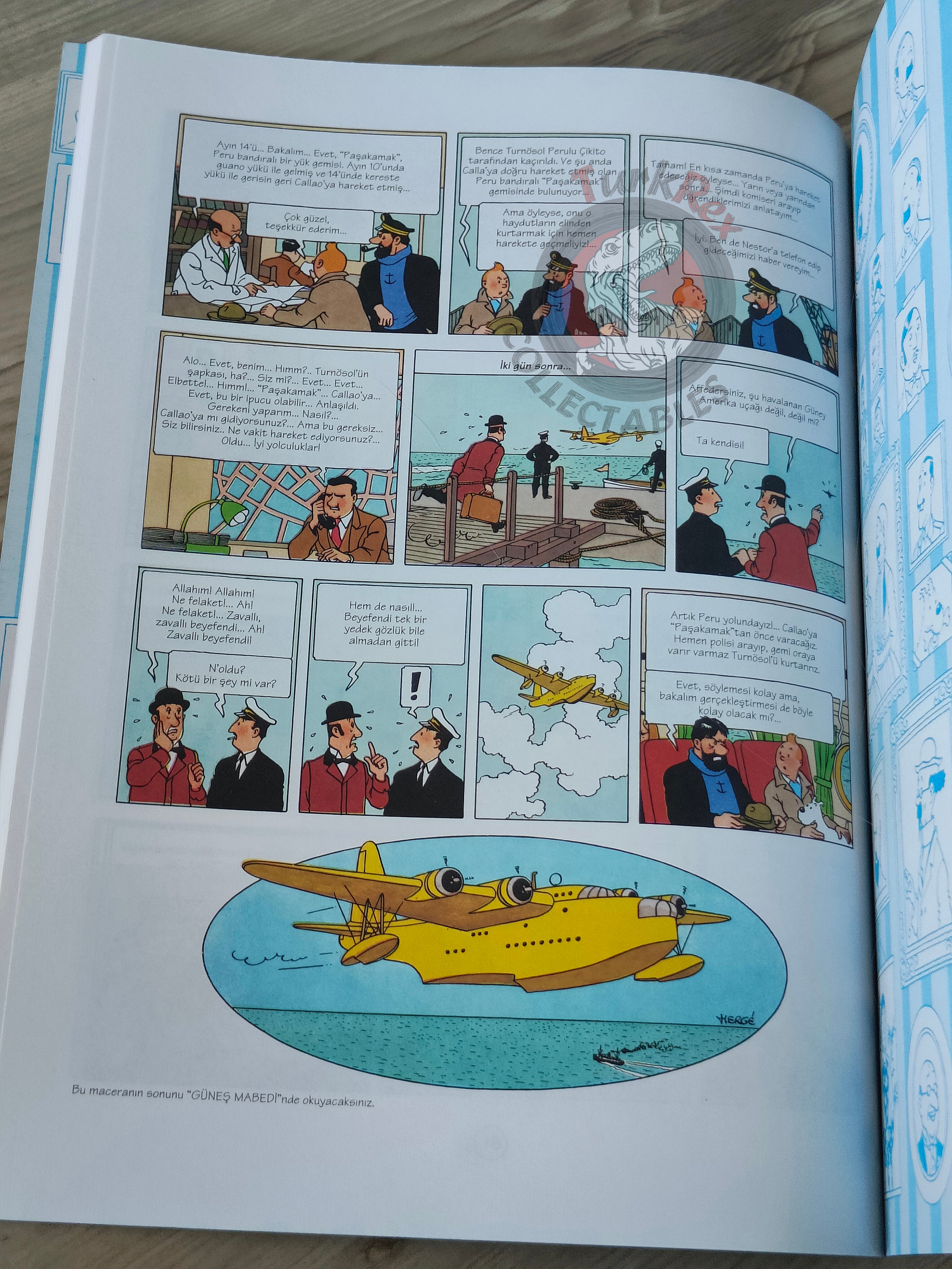 Tintin – The Seven Crystal Balls 1998 Turkish Edition Comic Turkey 2nd YKY